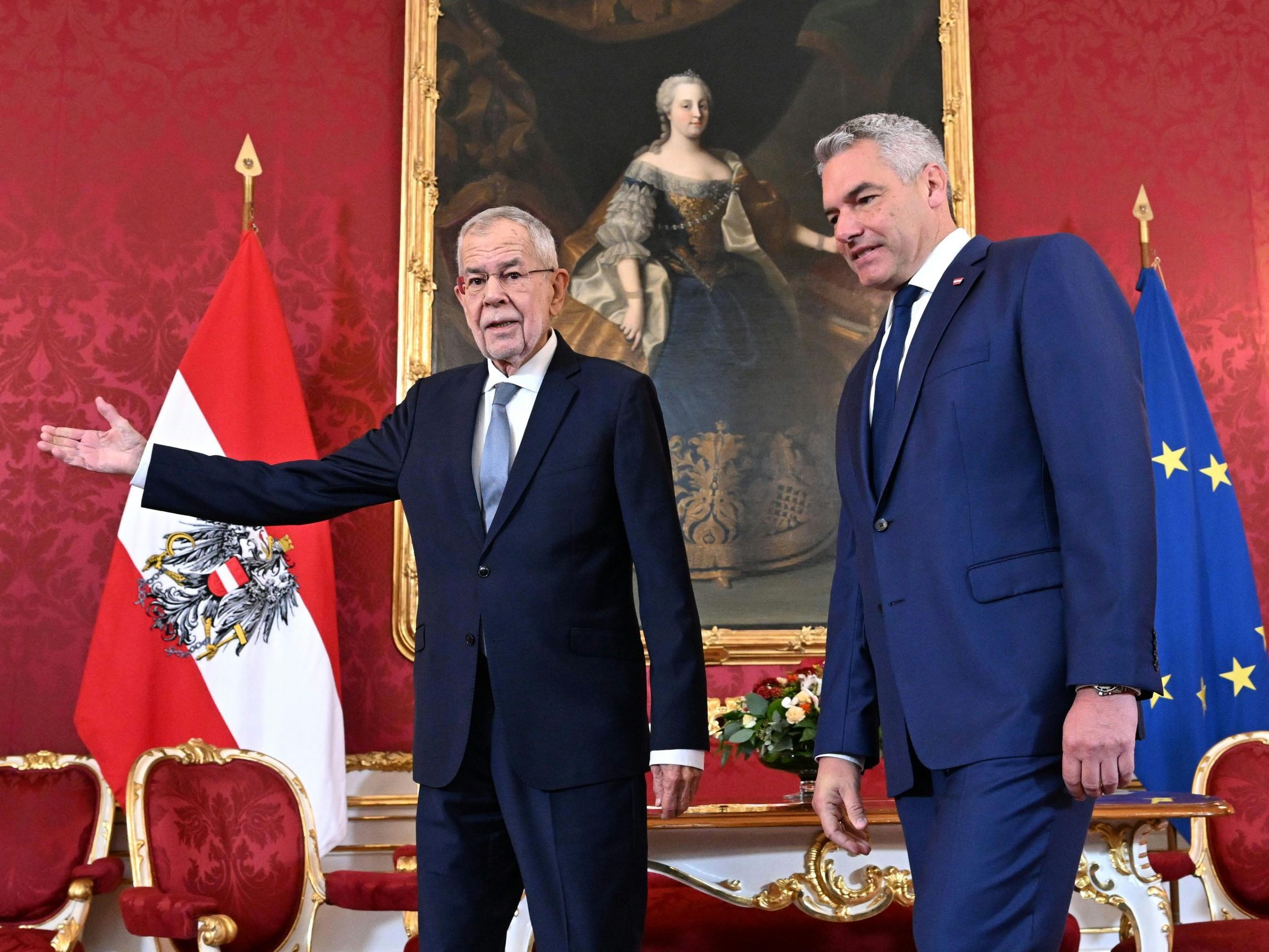 Van der Bellen beauftragte ÖVP-Chef Nehammer.