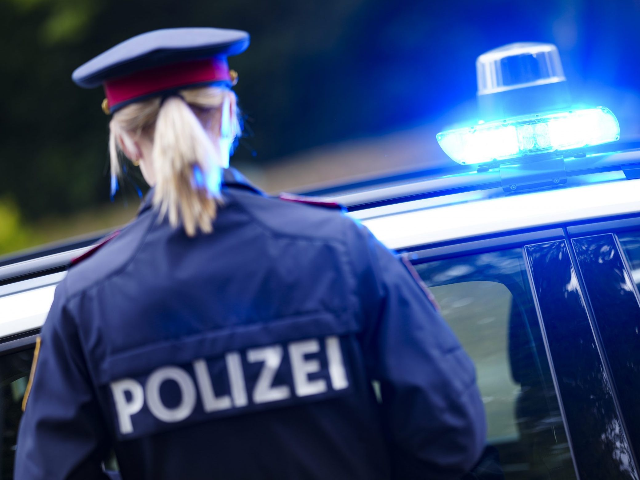 Polizei-Großeinsatz im Bezirk Gänserndorf. Polizei-Großeinsatz im Bezirk Gänserndorf.