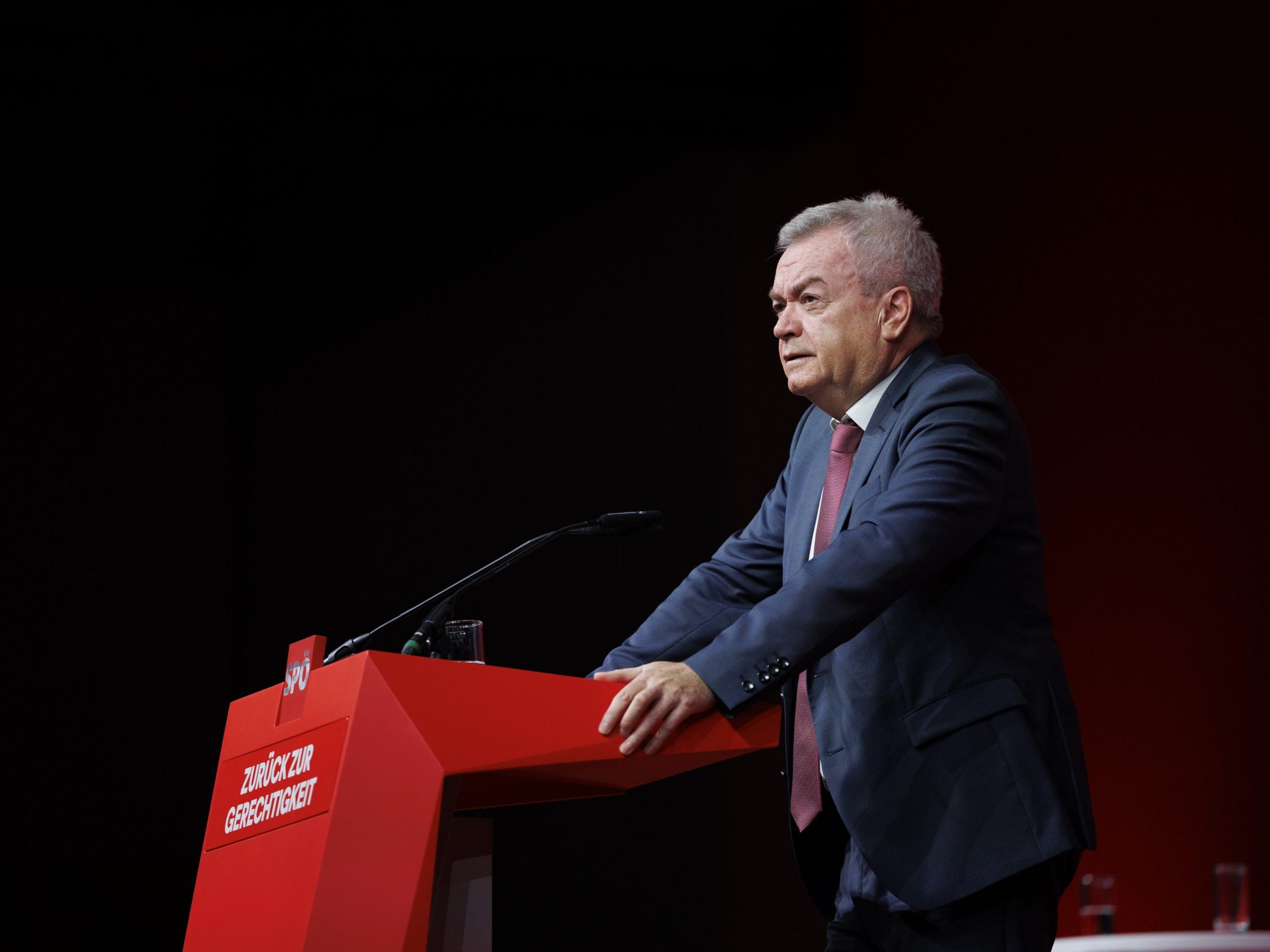 Anton Lang bei einem SPÖ-Bundesparteitag im Jahr vor der Steiermark-Wahl.