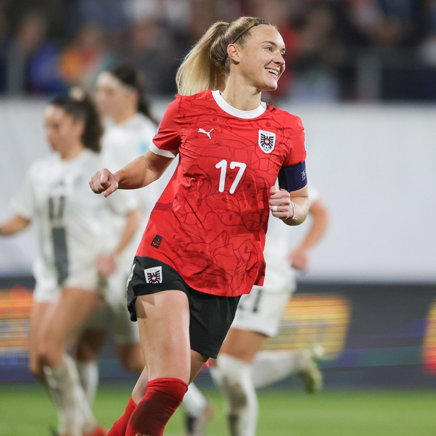 Sarah Puntigam traf gegen Slowenien zwei Mal.