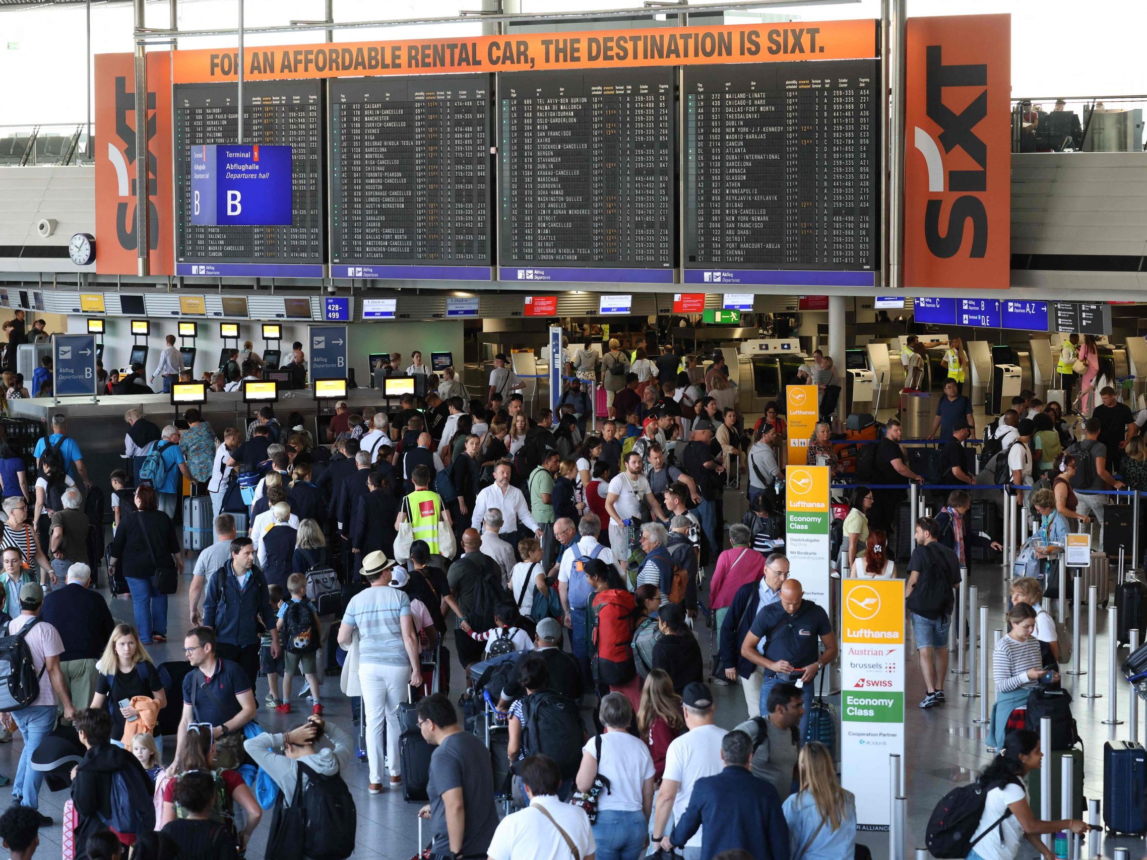 Vor allem Frankfurt und Düsseldorf betroffen