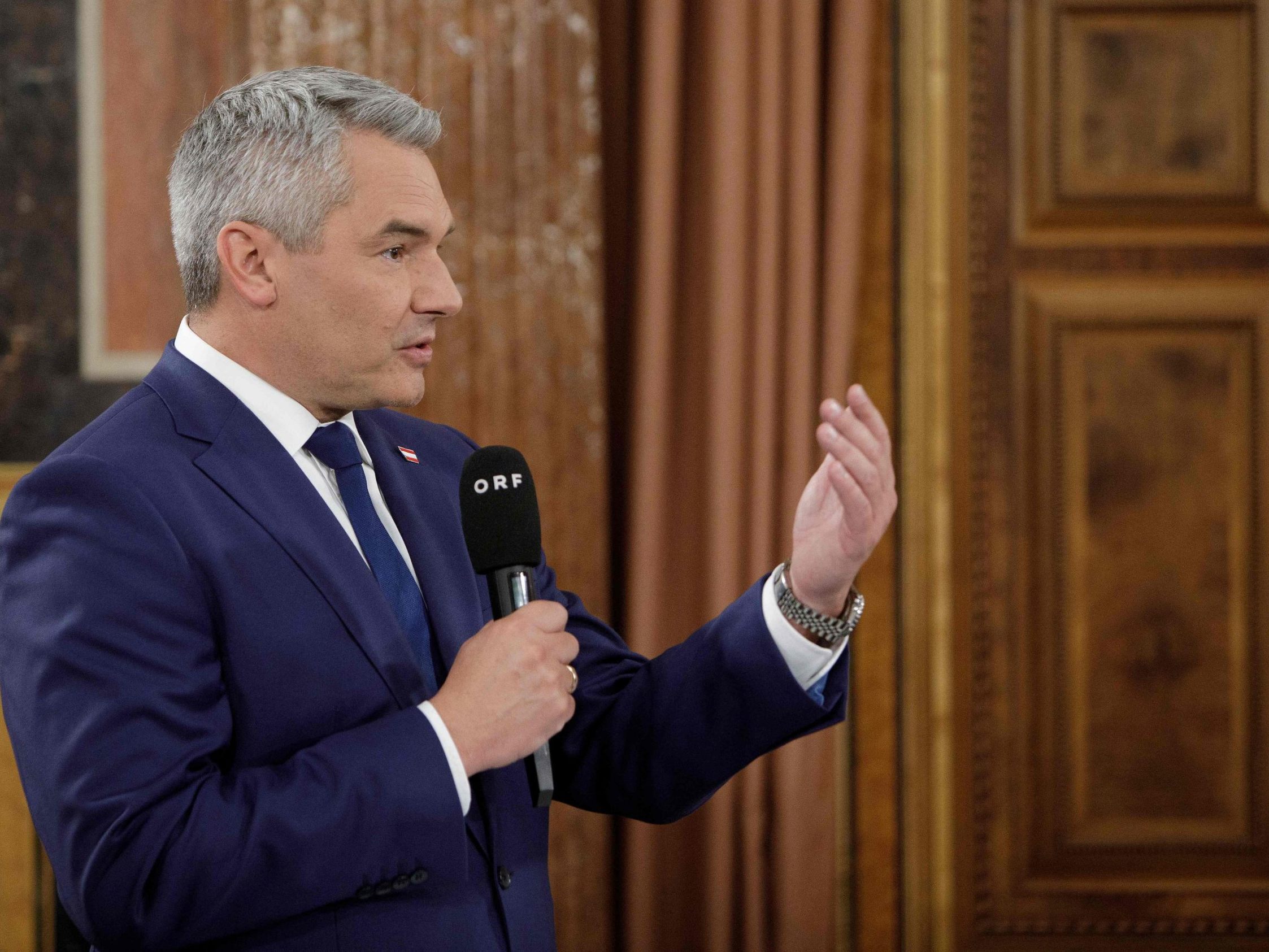 Karl Nehammer will die Vertrauensfrage stellen.