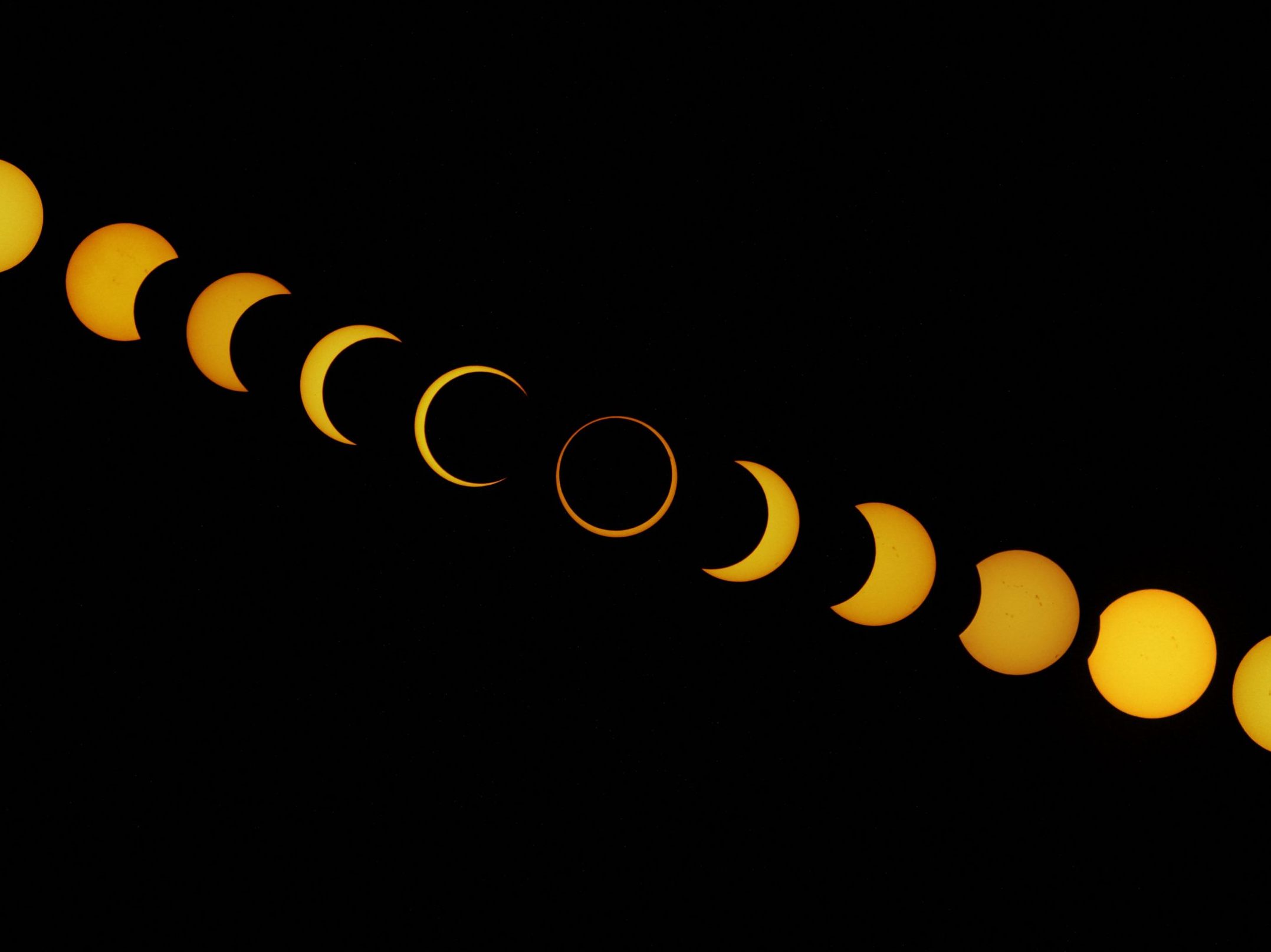 Menschen in Südamerika beobachteten die ringförmige Sonnenfinsternis.