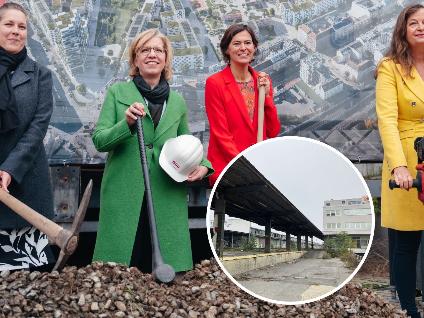Der Abriss der alten Hallen am Areal des Nordwestbahnhofs hat begonnen. Der Abriss der alten Hallen am Areal des Nordwestbahnhofs hat begonnen.