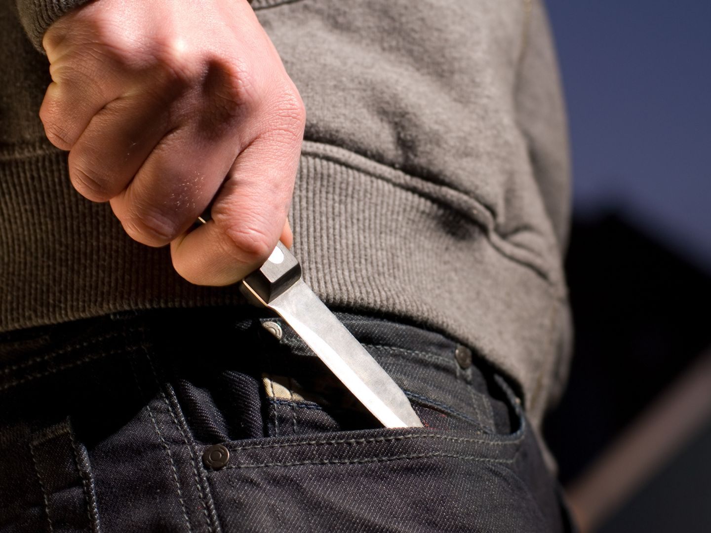 Nach der Drohung mit einem Messer wurde der 56-Jährige festgenommen.