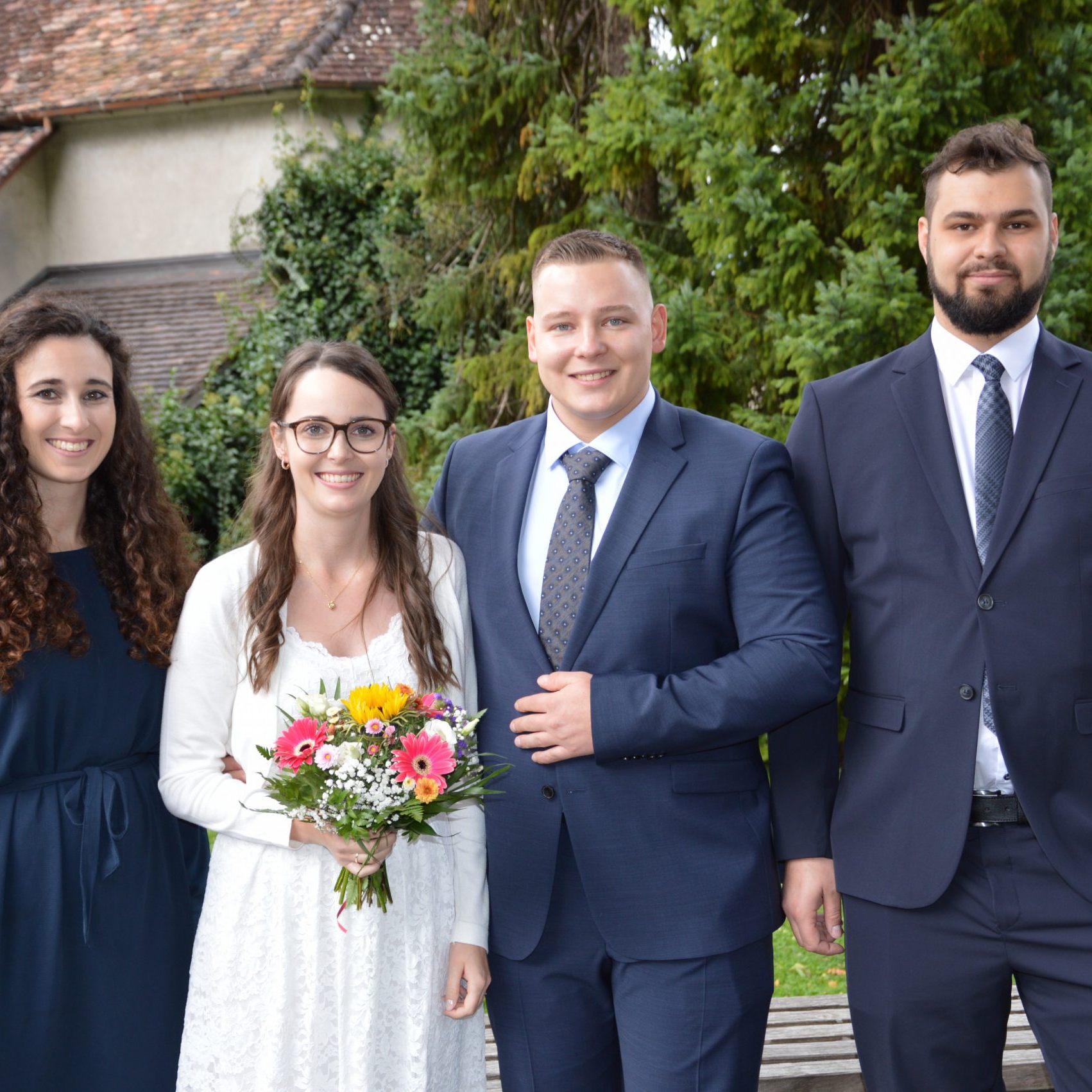 Celine Stabler und Christopher Bilgeri feierten ihre standesamtliche Trauung.