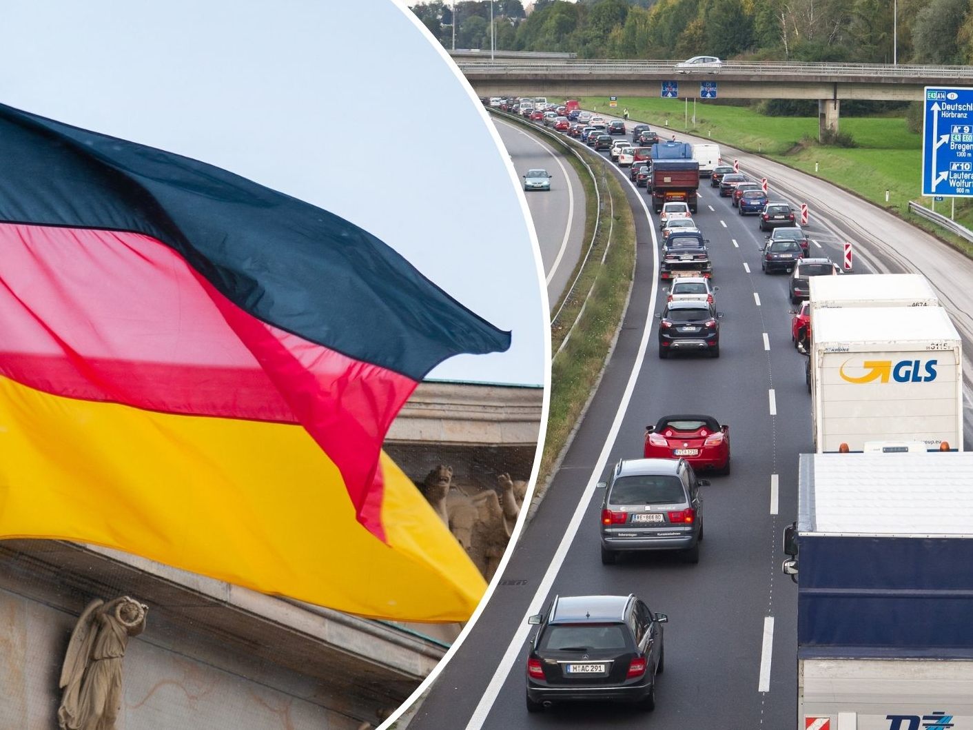 Kommt zum Tag der deutschen Einheit das große Verkehrschaos. Kommt zum Tag der deutschen Einheit das große Verkehrschaos.