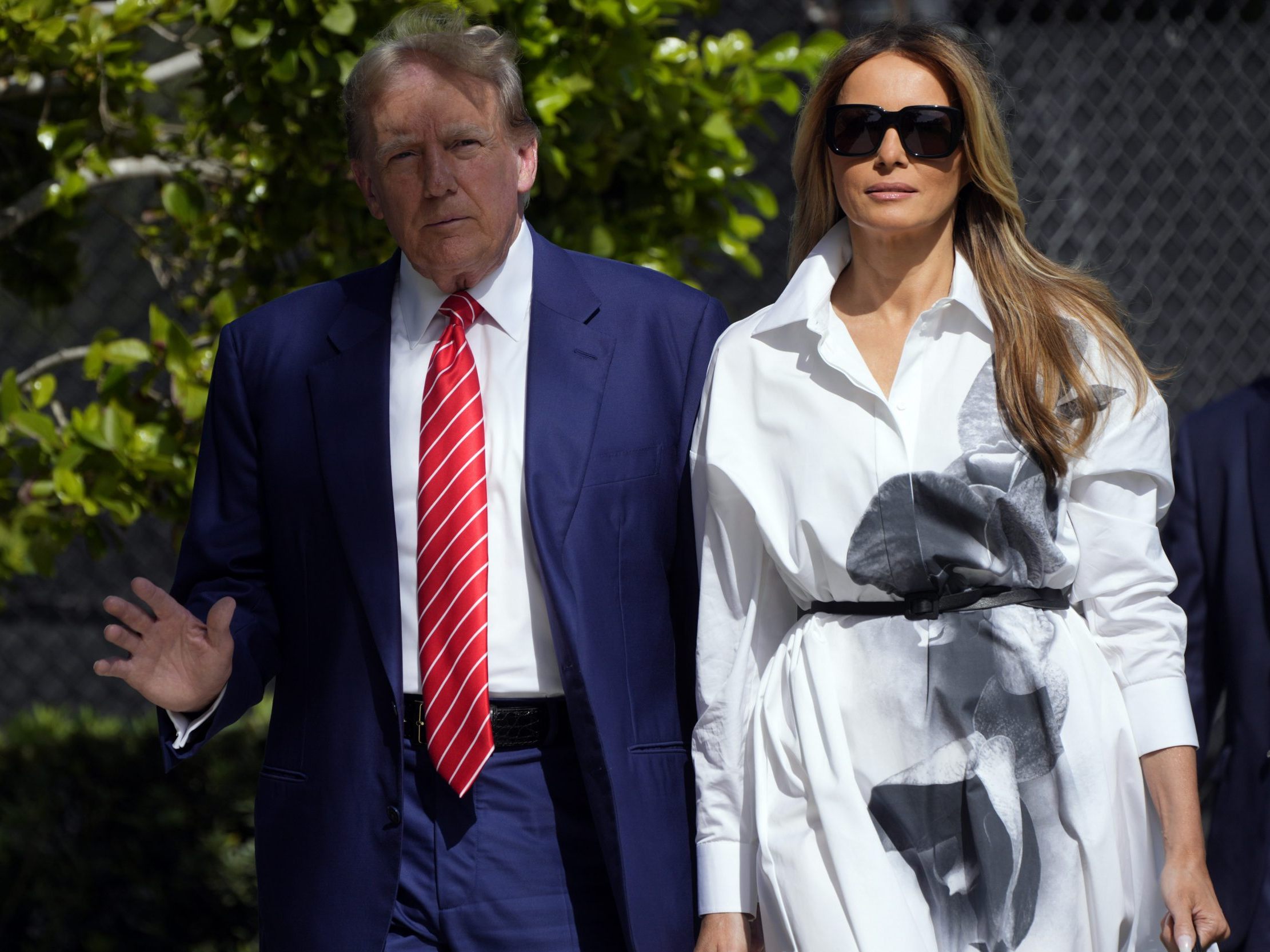 Melania Trump stellt sich gegen ihren Mann Donald. Melania Trump stellt sich gegen ihren Mann Donald.