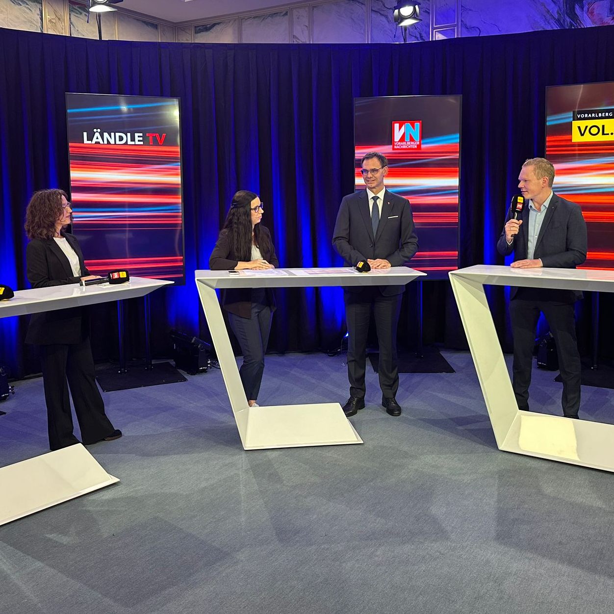 Die Elefantenrunde nach der Wahl.