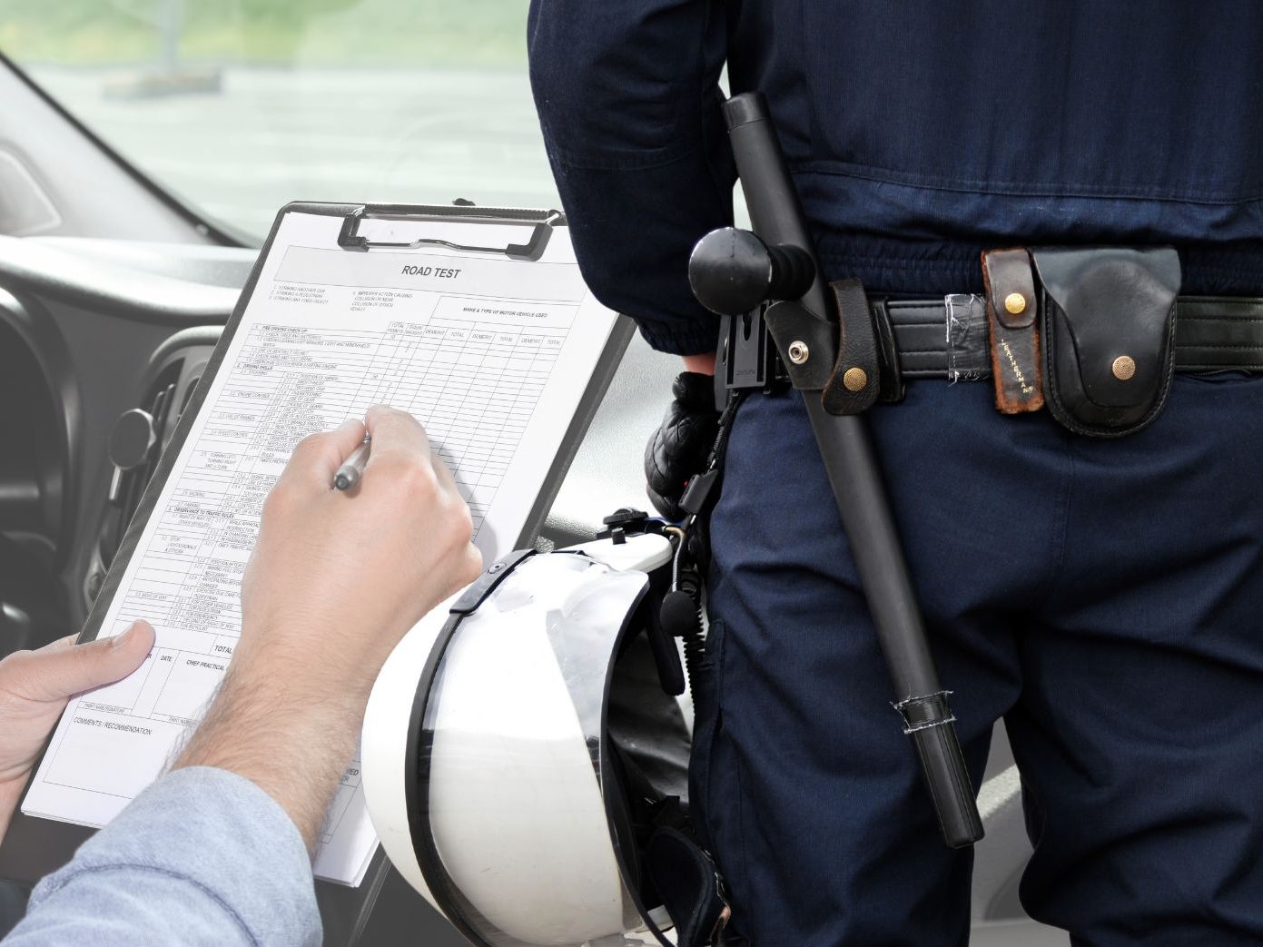 Ein 31-Jähriger wurde nach seiner Fahrprüfung angezeigt.