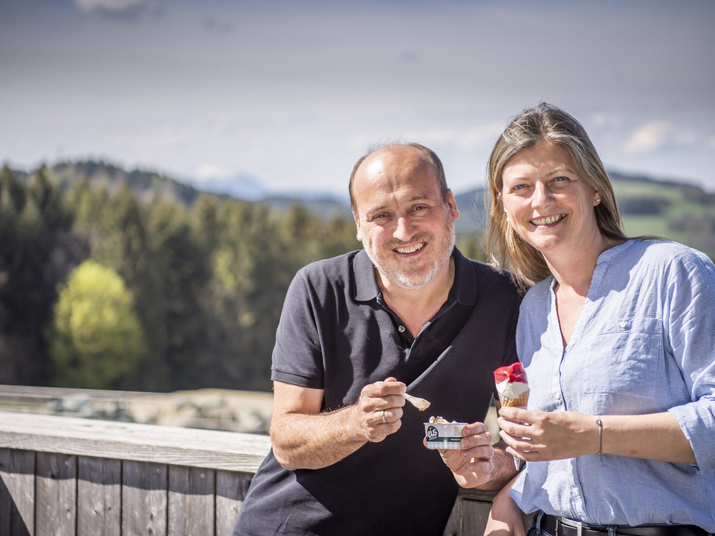 Sie stecken hinter dem Eis-Greissler: die Gründer Andrea und Georg Blochberger.