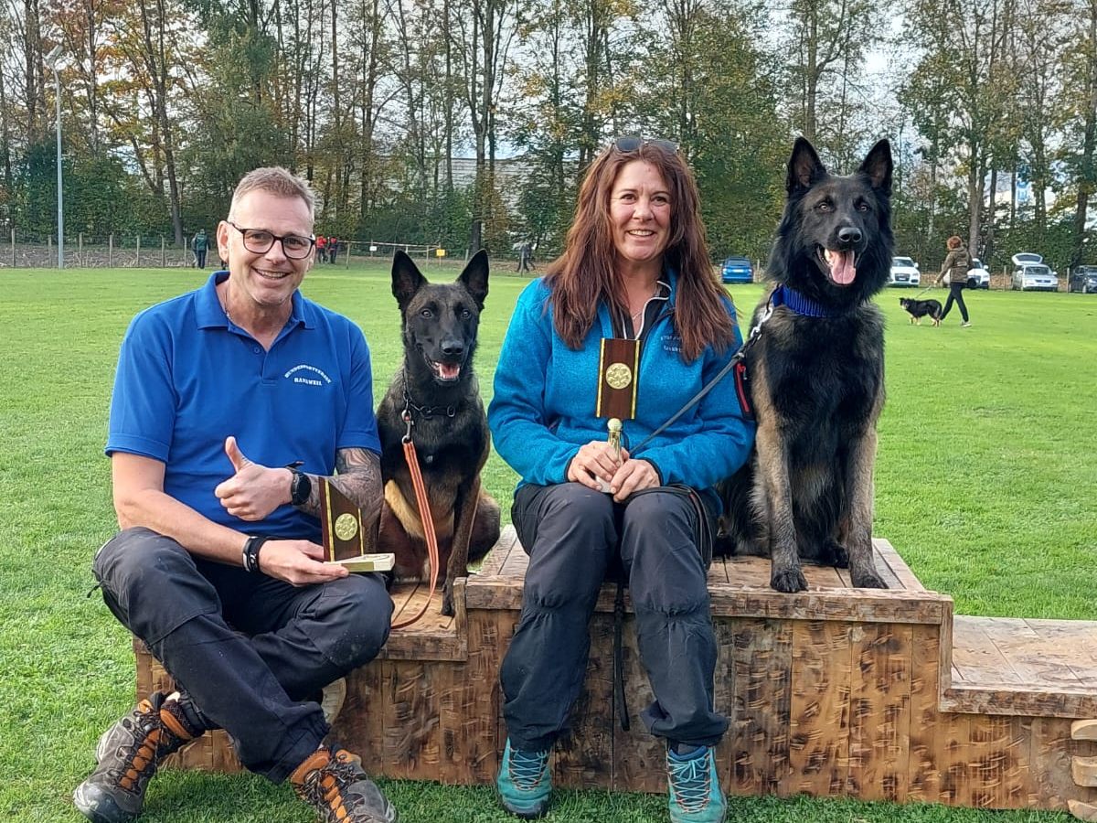 Ulli mit Bodo, Christoph mit Frodo.