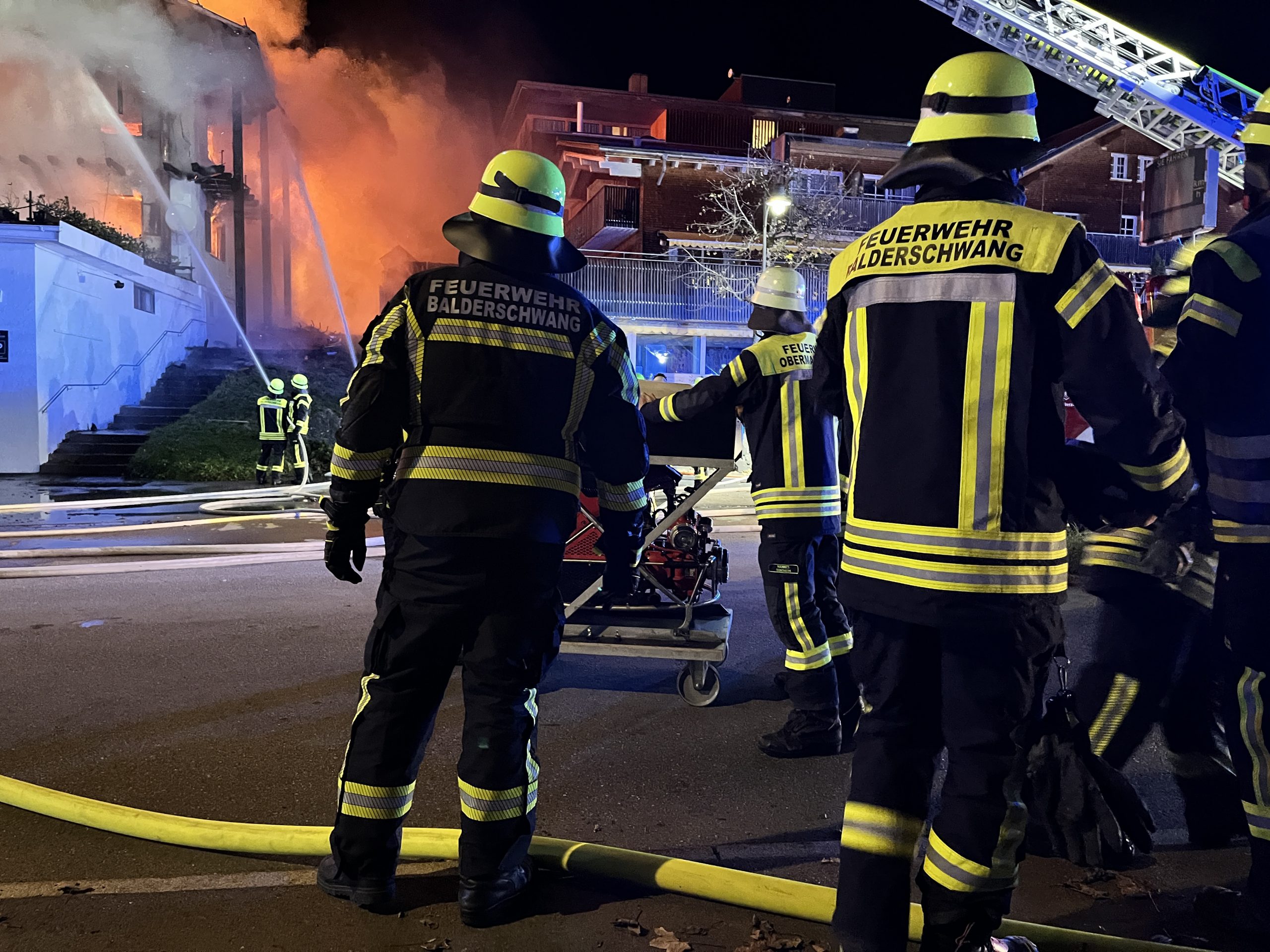 Die Feuerwehr Balderschwang.