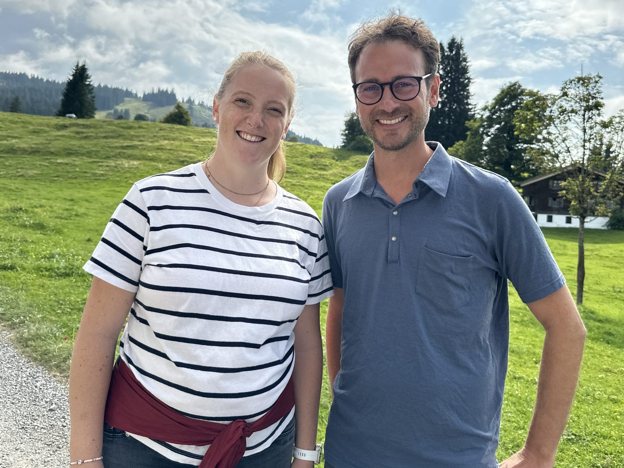 Mit Daniel Zadra vor der Landtagswahl auf einer kleinen Wandertour.