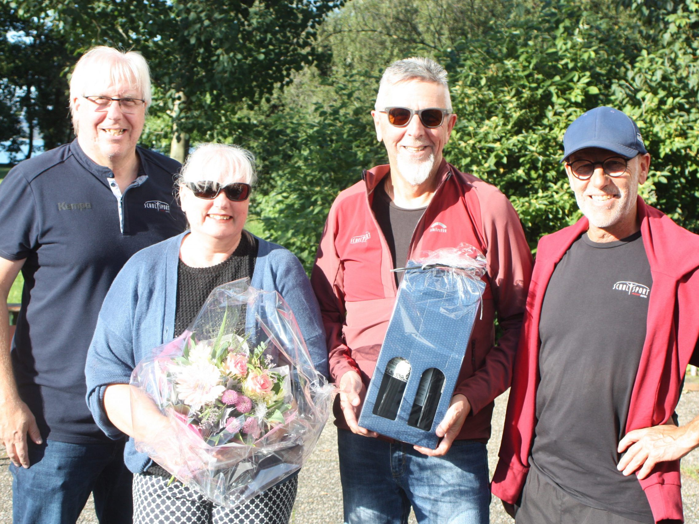 Christoph Neyer, Susanne Summer, Ferdl Sattler und Conny Berchtold bei der Verabschiedung. Christoph Neyer, Susanne Summer, Ferdl Sattler und Conny Berchtold bei der Verabschiedung.