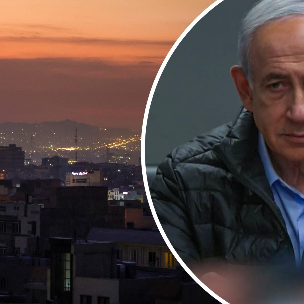 Netanyahu (r.) ließ auch Ziele in der iranischen Hauptstadt Teheran (l.) angreifen.