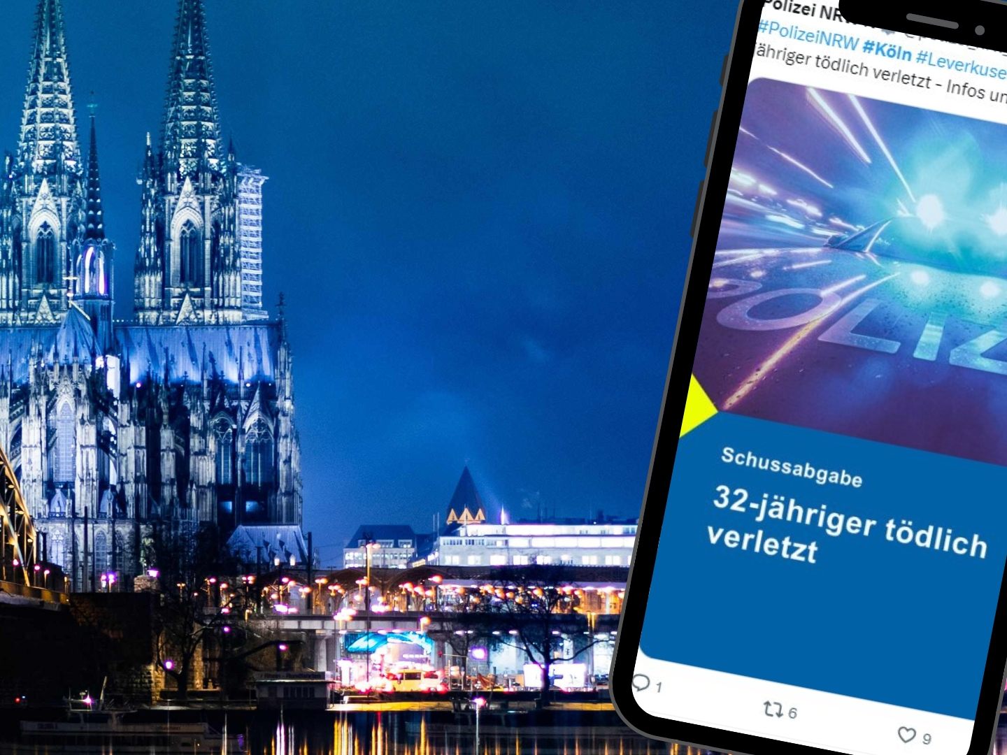 32-Jähriger auf offener Straße in Köln erschossen.
