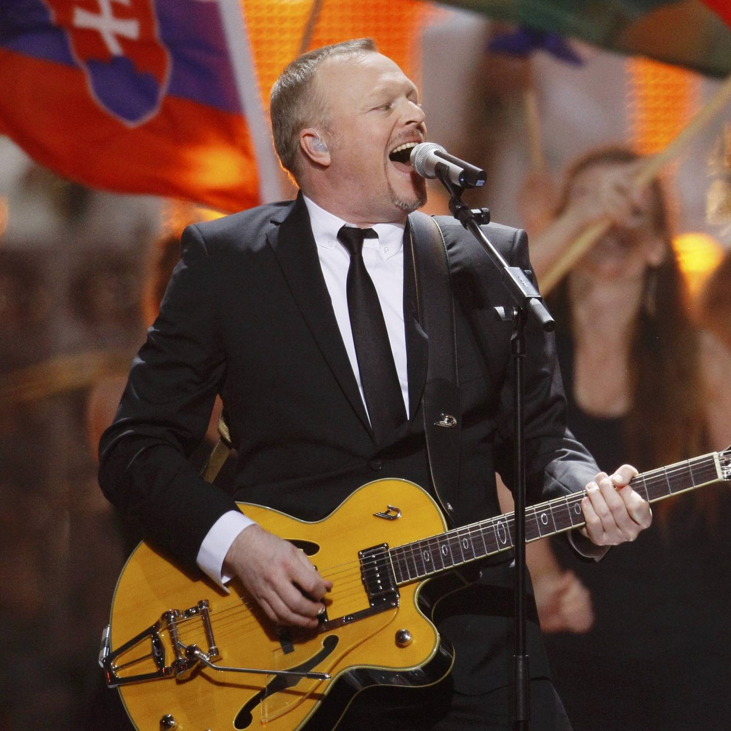 Stefan Raab und Lena Meyer-Landrut beim ESC-Finale 2011 in Düsseldorf.