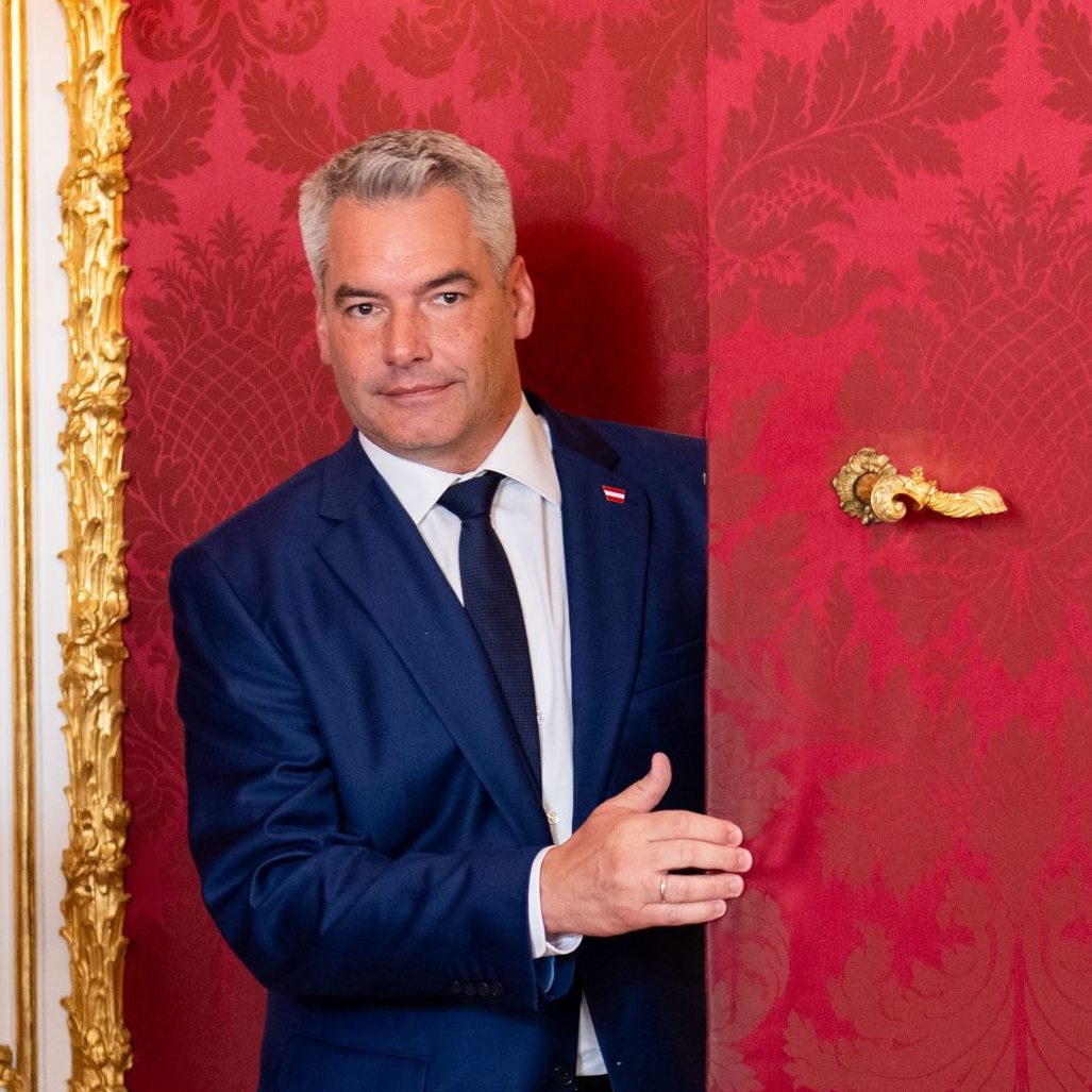 Der alte und wahrscheinlich neue Kanzerl: Karl Nehammer (ÖVP).