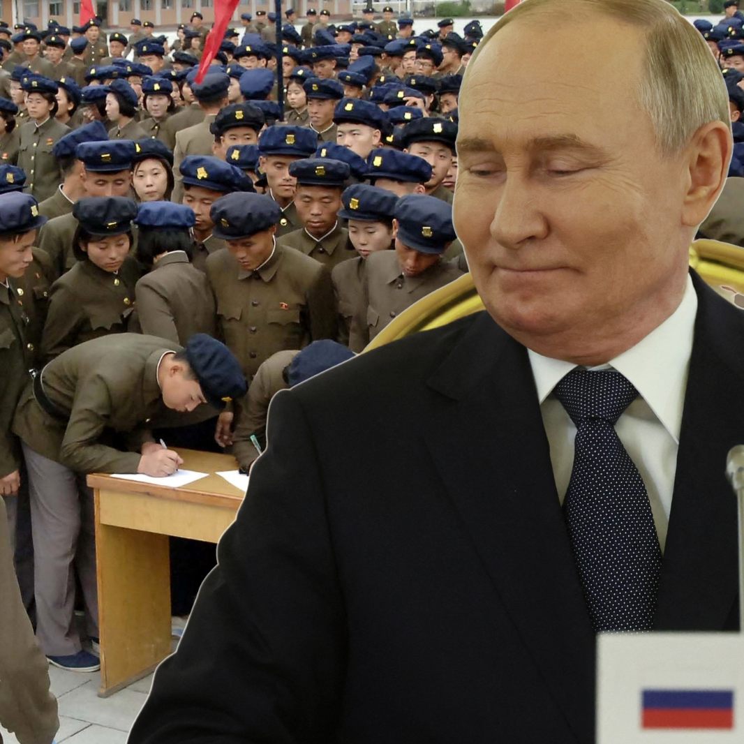 Die ukrainischen Geheimdienste hätten Informationen, dass Putin Soldaten aus Nordkorea einsetzen will.