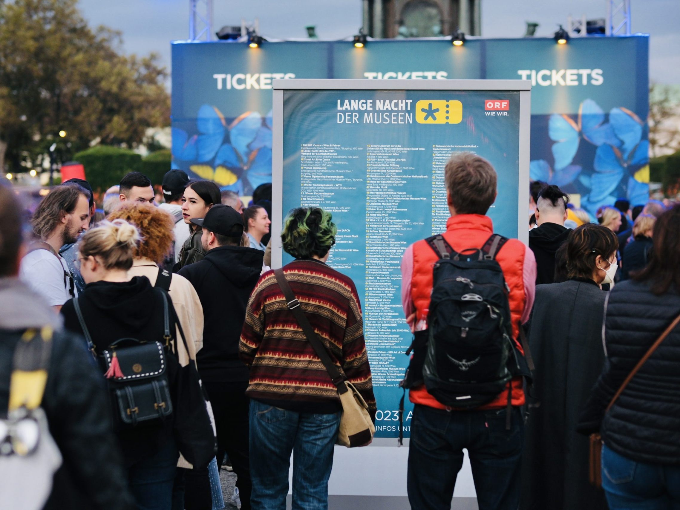 Fast die Hälfte der Besucher wurde in Wien gezählt.