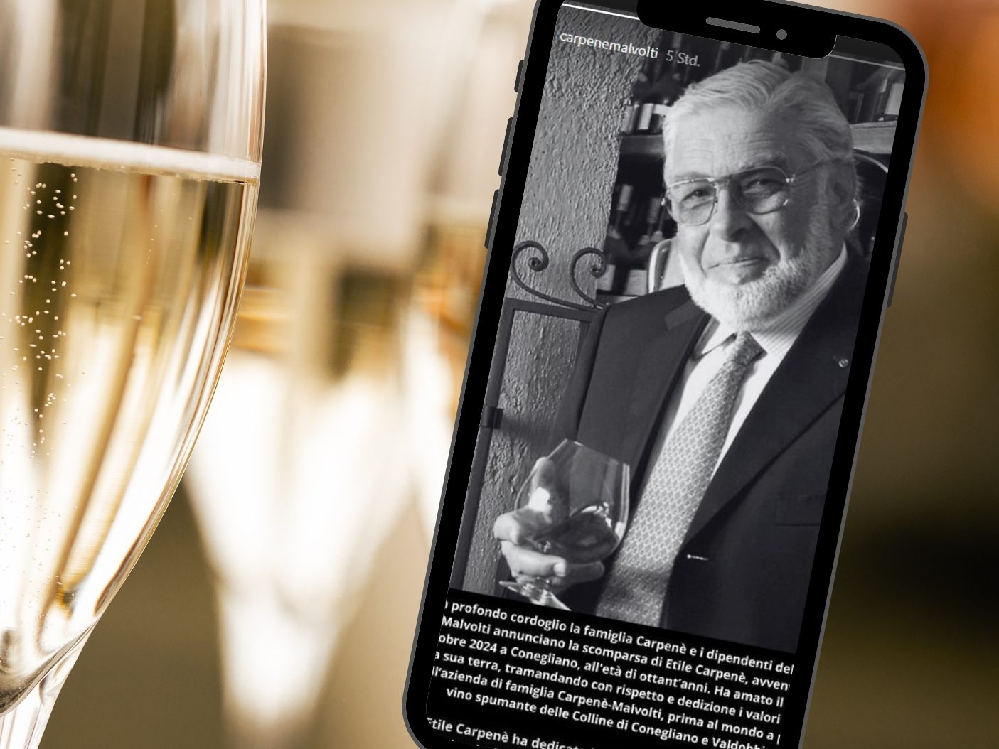 Winzer Etile Carpenè widmete sein Leben der Weinkultur Winzer Etile Carpenè widmete sein Leben der Weinkultur