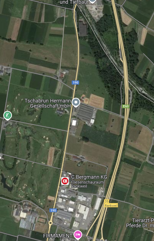 Die L190 von Rankweil in Richtung Röthis. Die L190 von Rankweil in Richtung Röthis.