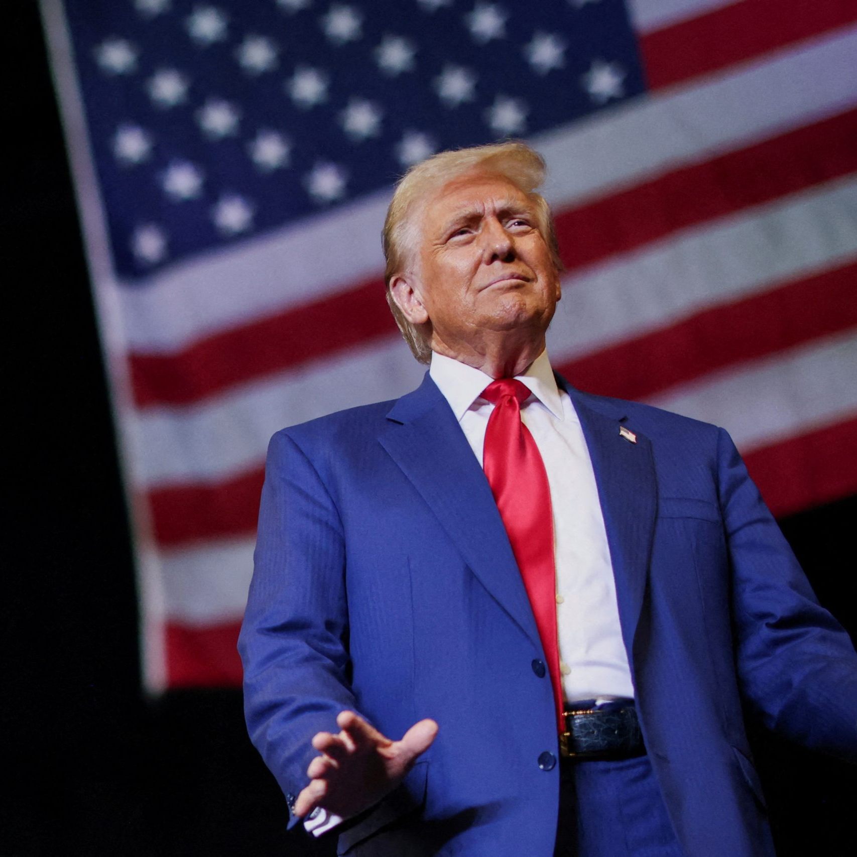 Ex-Präsident Donald Trump mobilisierte Wähler in New York.