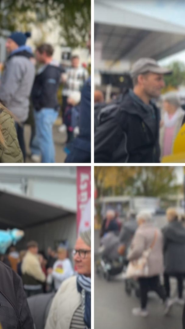 Erste Reaktion auf die Ergebnisse der Landtagswahl der Kilbi-Besucher in Lustenau.