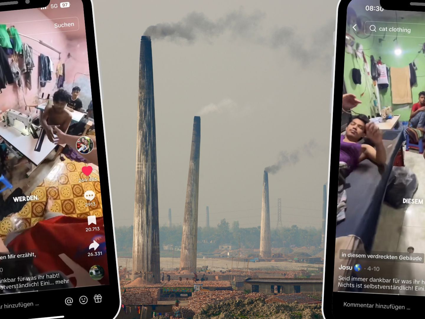 3,5 Millionen Aufrufe: TikToker Josu entdeckt Textilfabrik in Bangladesch 3,5 Millionen Aufrufe: TikToker Josu entdeckt Textilfabrik in Bangladesch