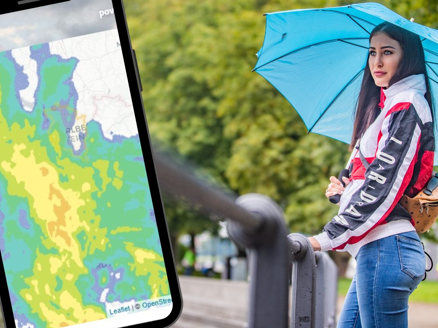 Regen aus Westen: Von der Schweiz kommend zieht am Dienstagnachmittag eine massive Schlechtwetterfront über Vorarlberg.