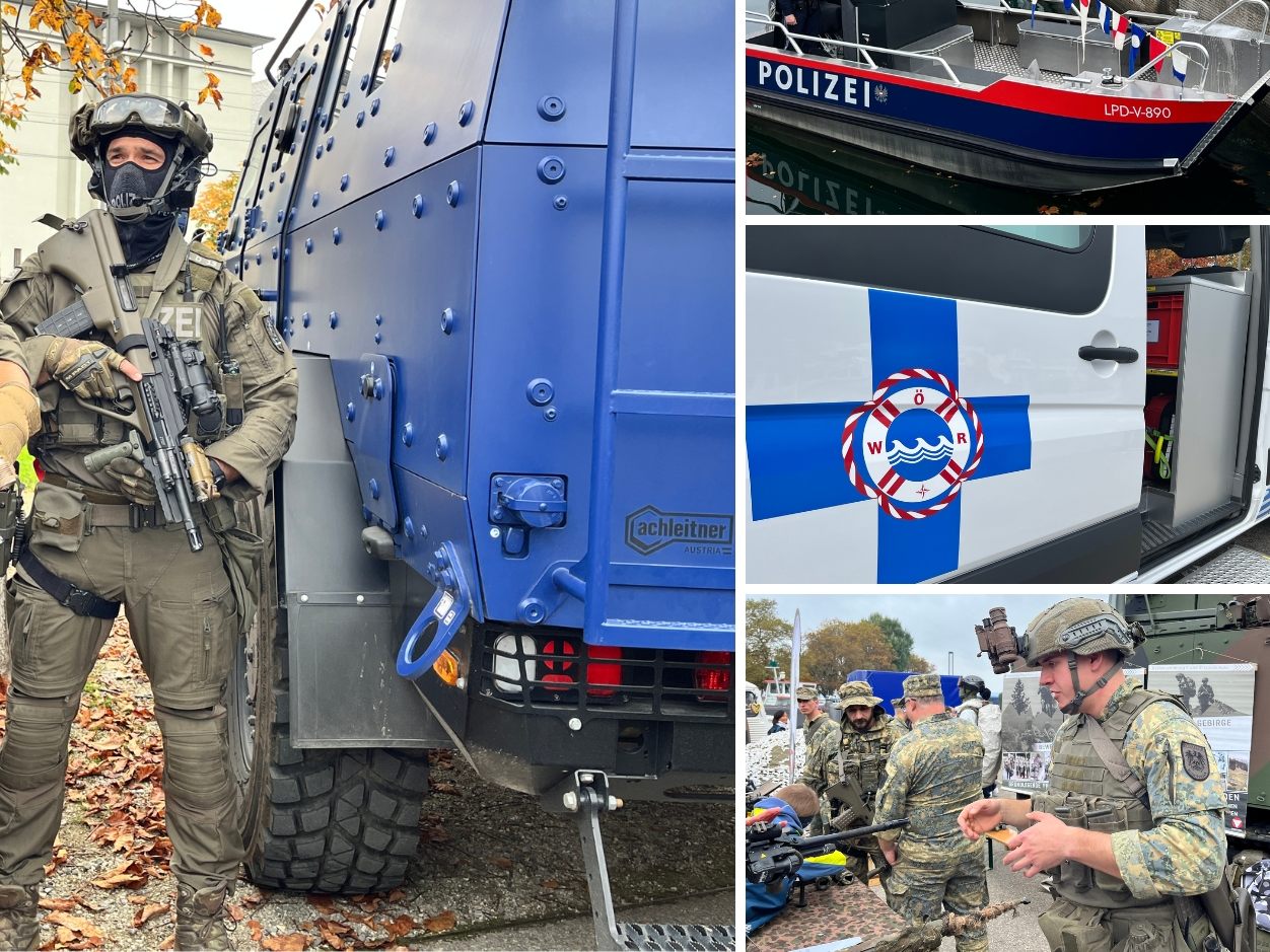 Cobra-Einsatz, Feuerwehr-Showübungen und Bootstaufe beim Blaulichttag in Bregenz.