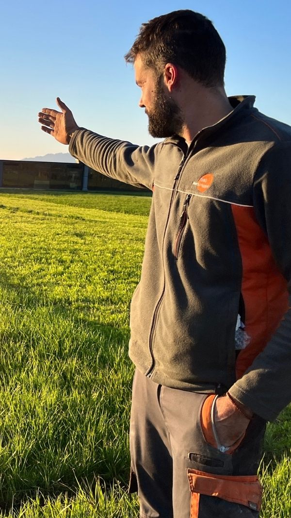 Diese Wiese von Landwirt Daniel aus Lingenau wurde mutwillig zerstört.