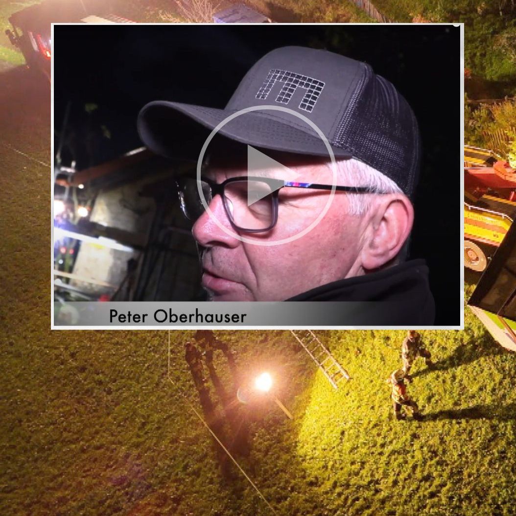 Lkw beinahe abgestürzt