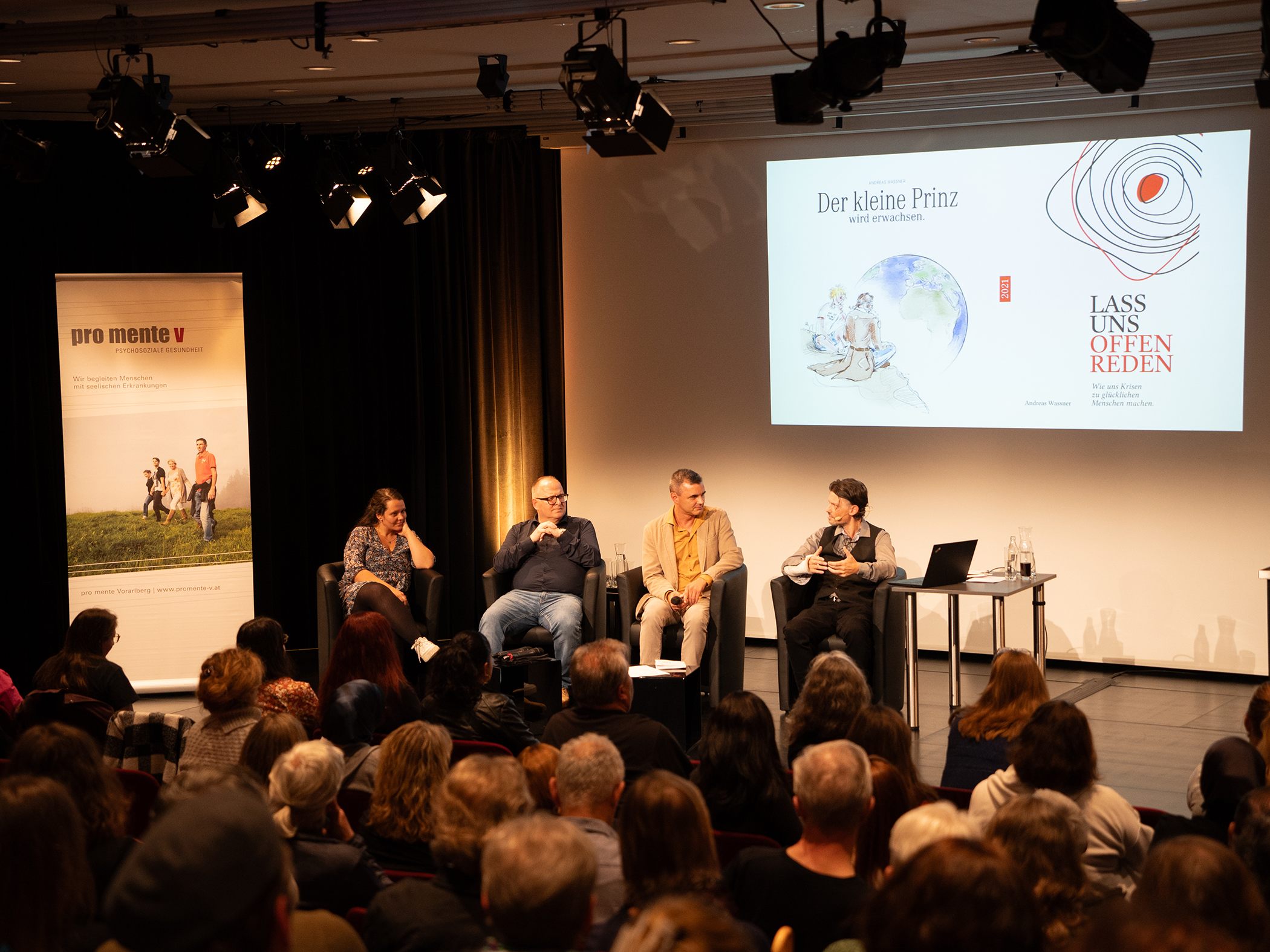 Magdalena Maderthaner, Dr. Elmar Weiskopf, Mario Leitgeber und Autor Andreas Wassner.