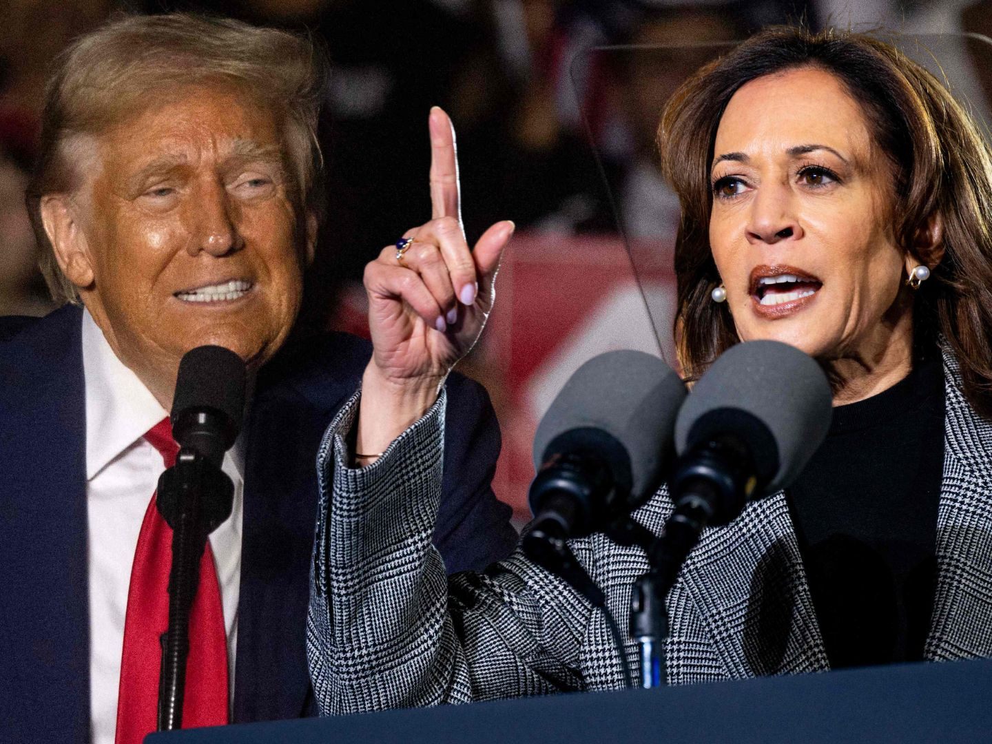 Ausgang der US-Wahl ist Umfragen zufolge so eng wie lange nicht mehr Ausgang der US-Wahl ist Umfragen zufolge so eng wie lange nicht mehr