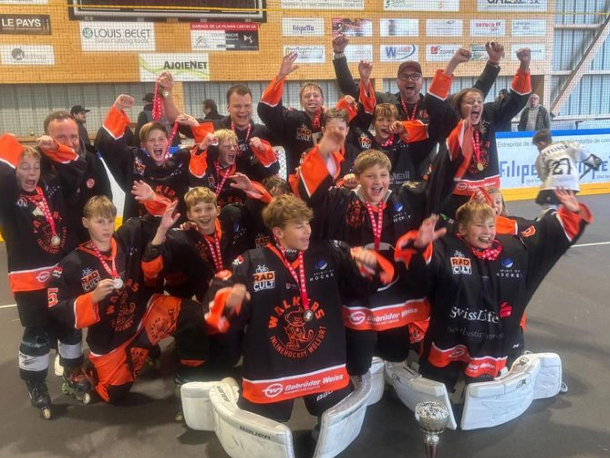 Ungeschlagen sicherte sich das U13-Team der Wolfurt Walkers den Schweizer Meistertitel 2024. Ungeschlagen sicherte sich das U13-Team der Wolfurt Walkers den Schweizer Meistertitel 2024.