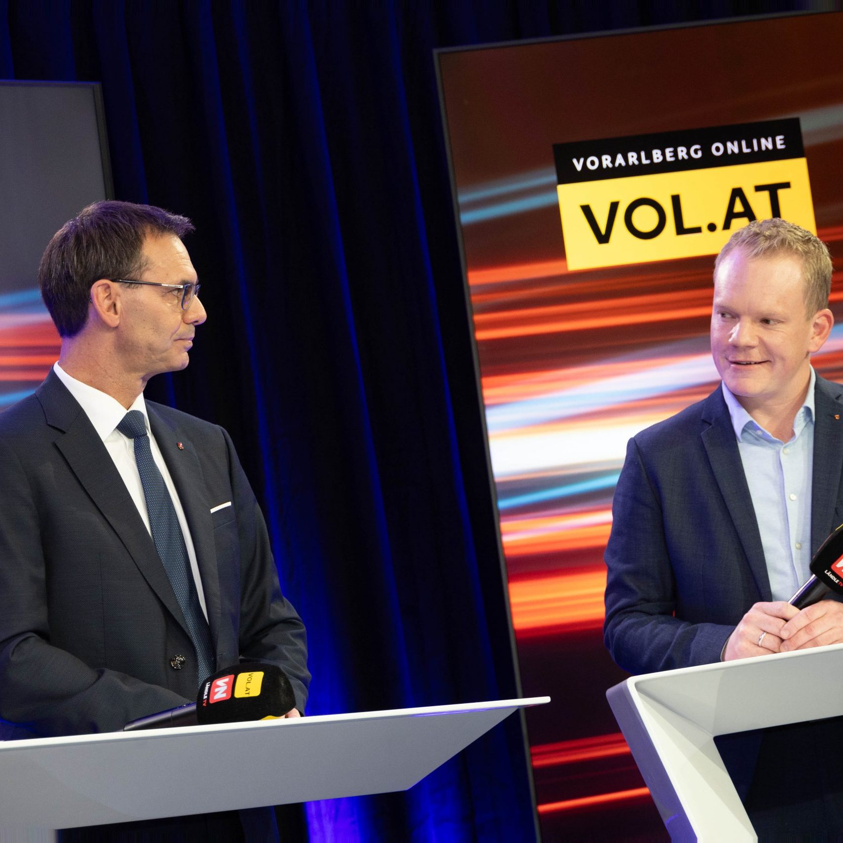 LH Markus Wallner und Christor Bitschi.