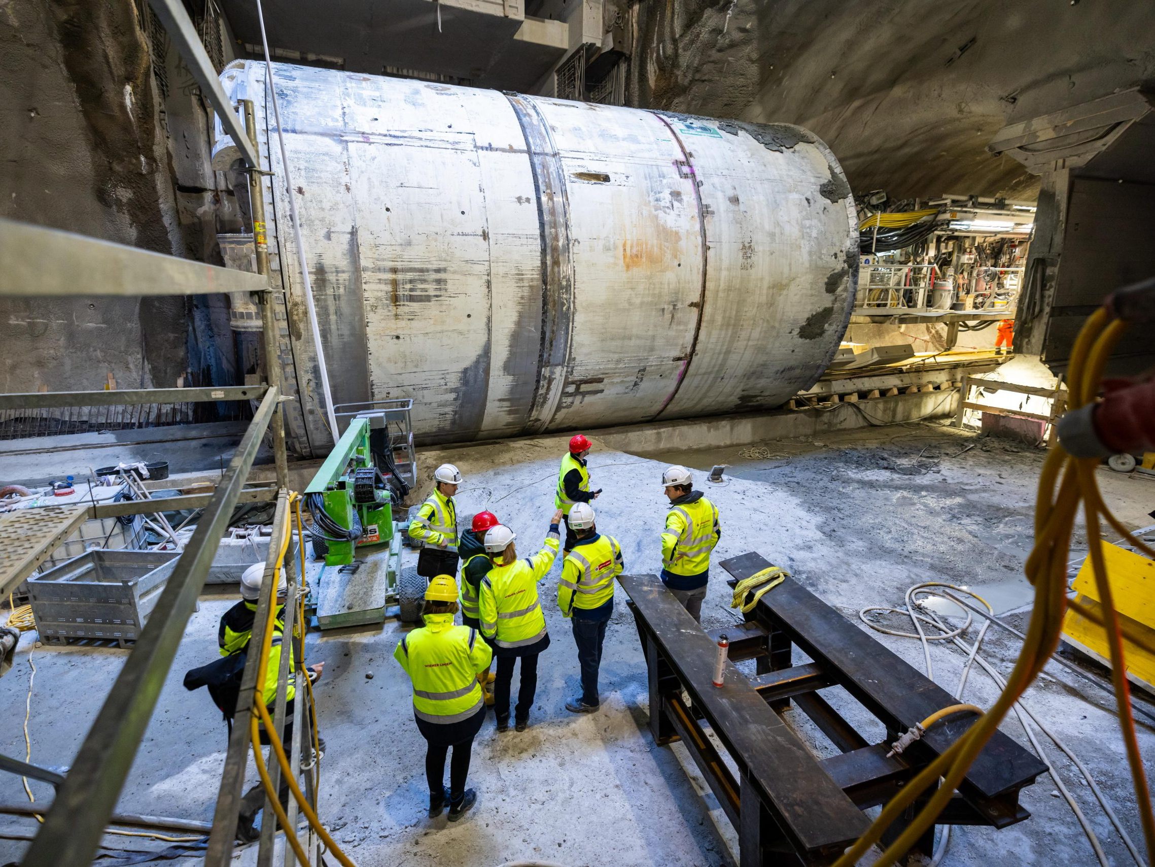 Die U2-Tunnelvortriebsmaschine "Debohra".