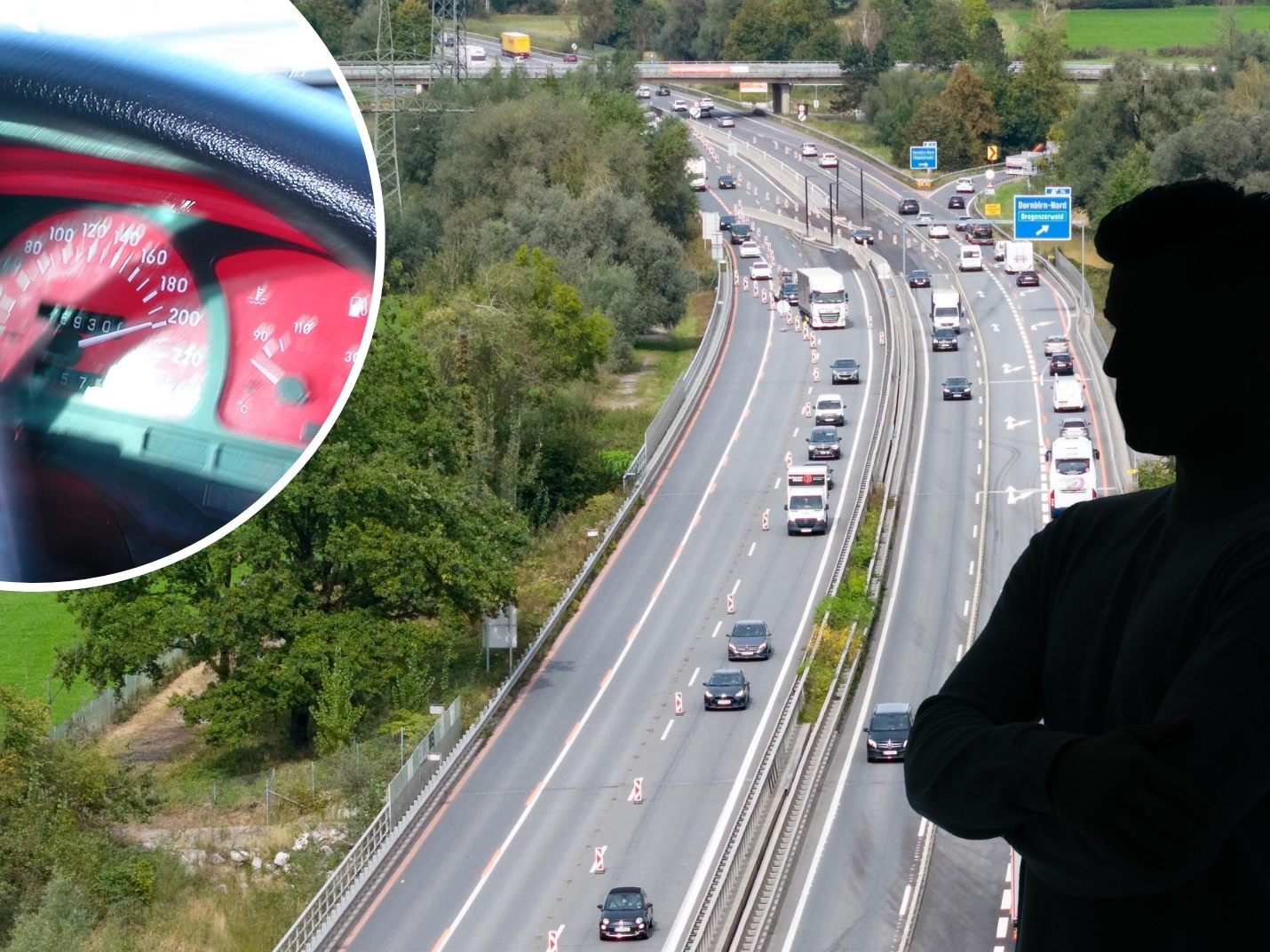 19-jährier Raser auf der A14 (Symbolbild)