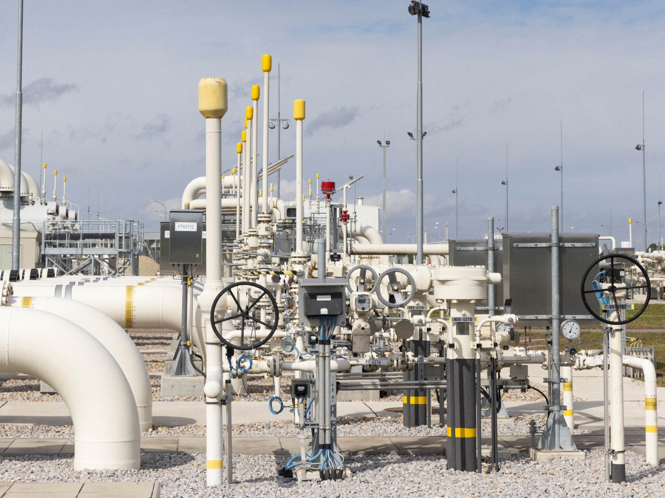 Am Knotenpunkt Baumgarten kommt weiter russisches Gas an.