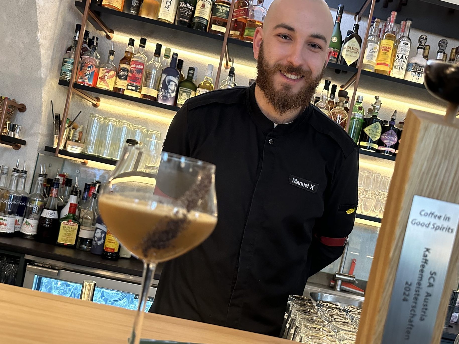 Barista und Barkeeper Manuel ist Staatsmeister in seiner Kategorie.