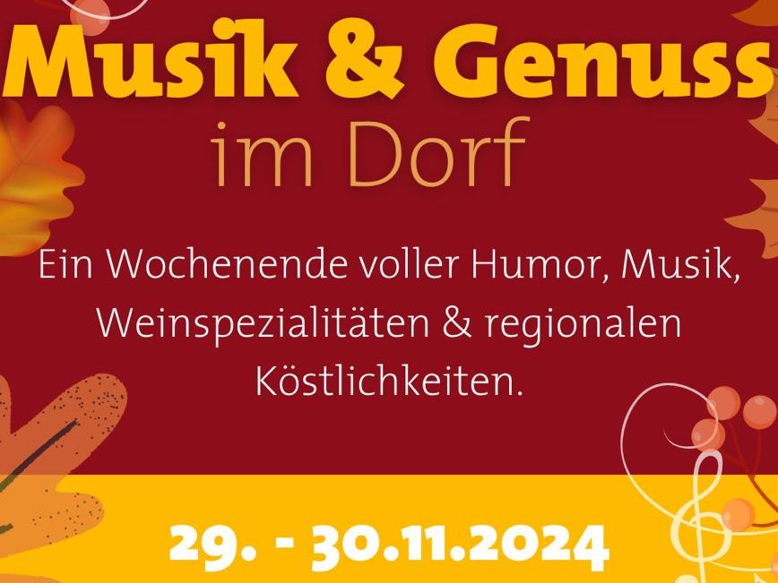Musik und Genuss im Dorf.