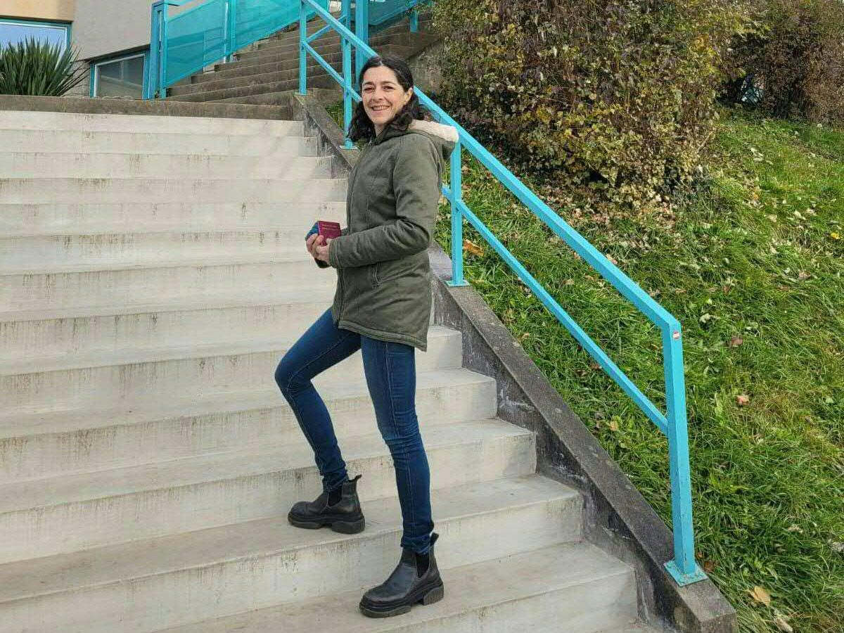 Krautwaschl kam ohne Begleitung zur Stimmabgabe.