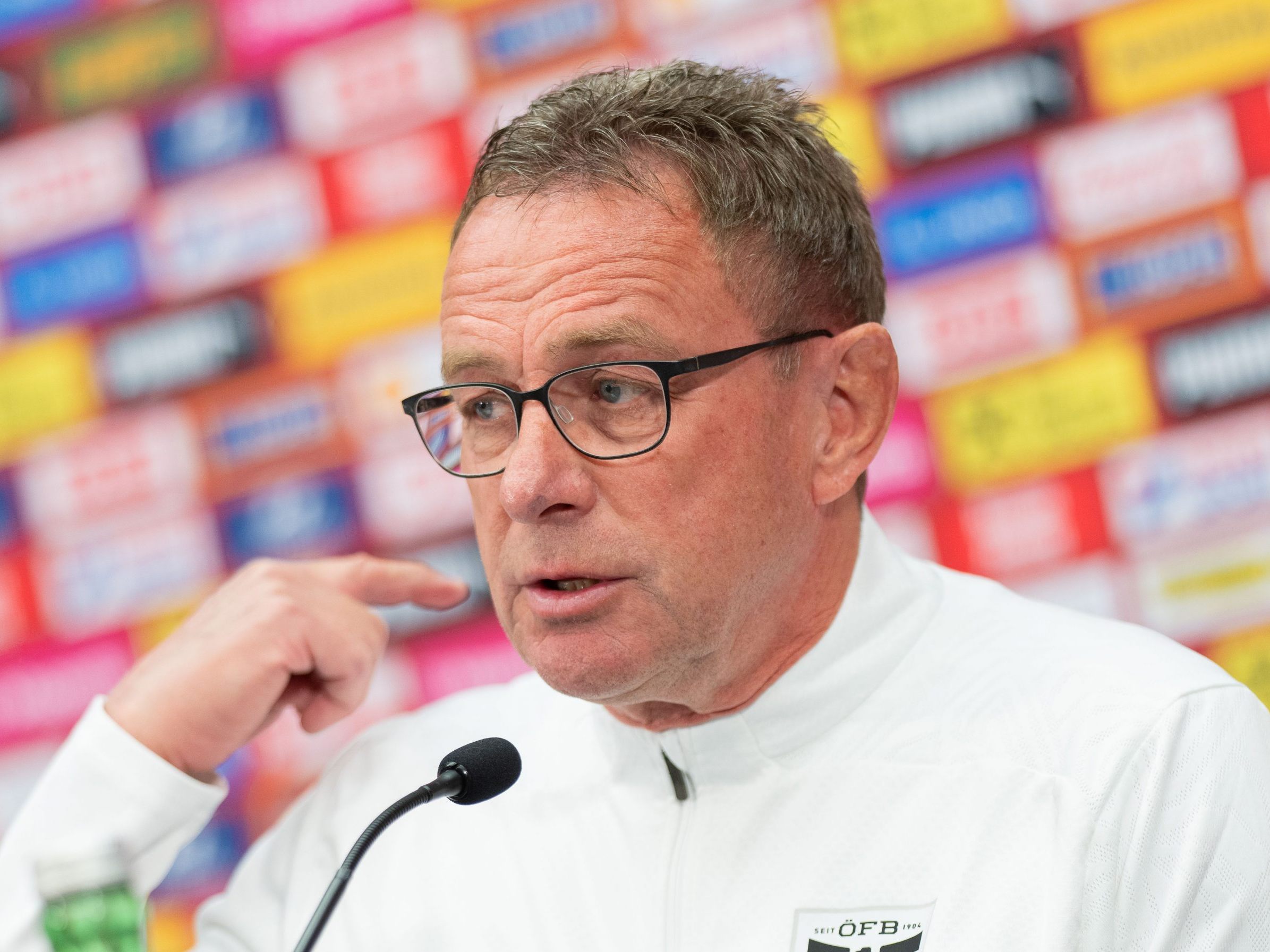 Teamchef Ralf Rangnick. Teamchef Ralf Rangnick.