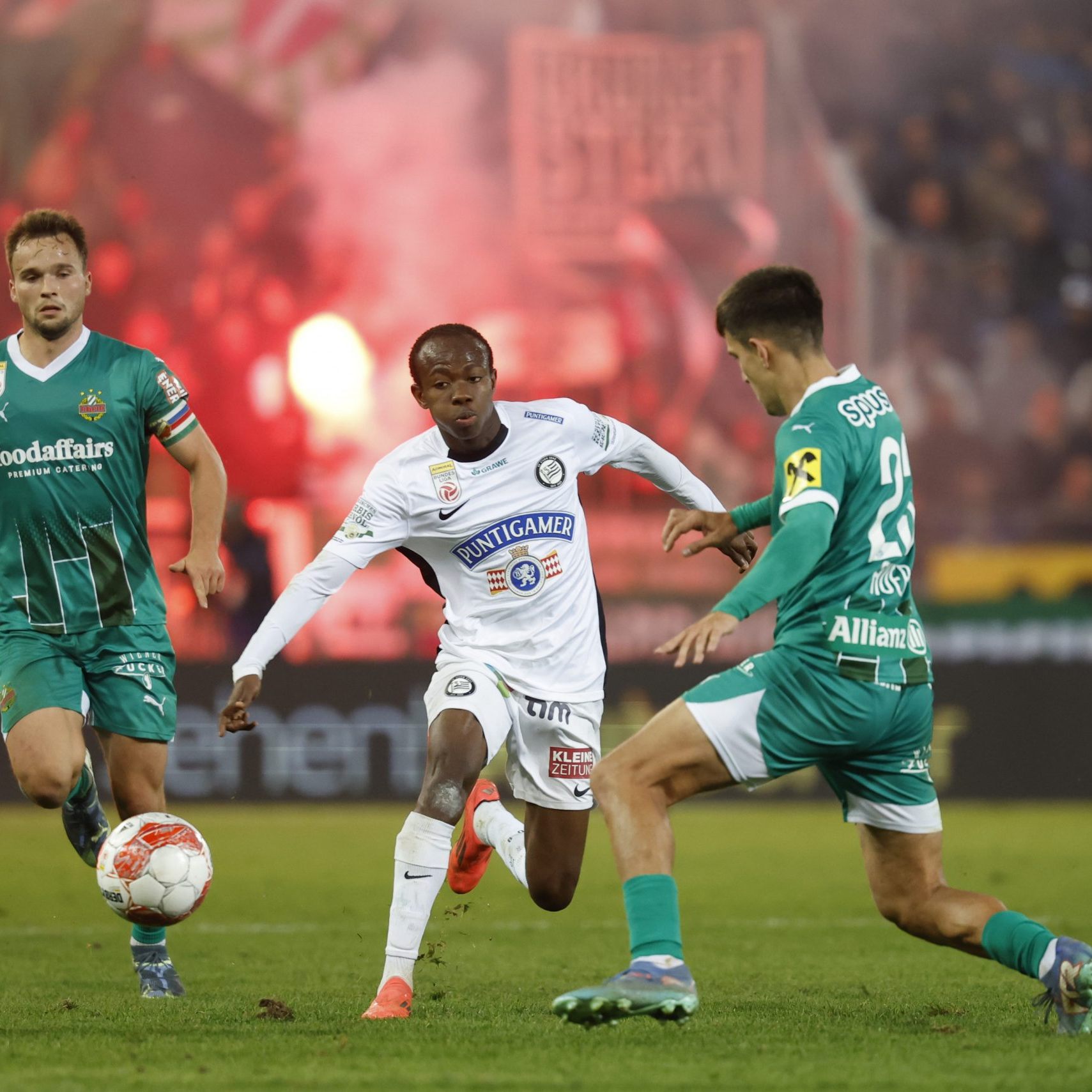 Sturm Graz und Rapid Wien bekamen es am Samstag miteinander zu tun.