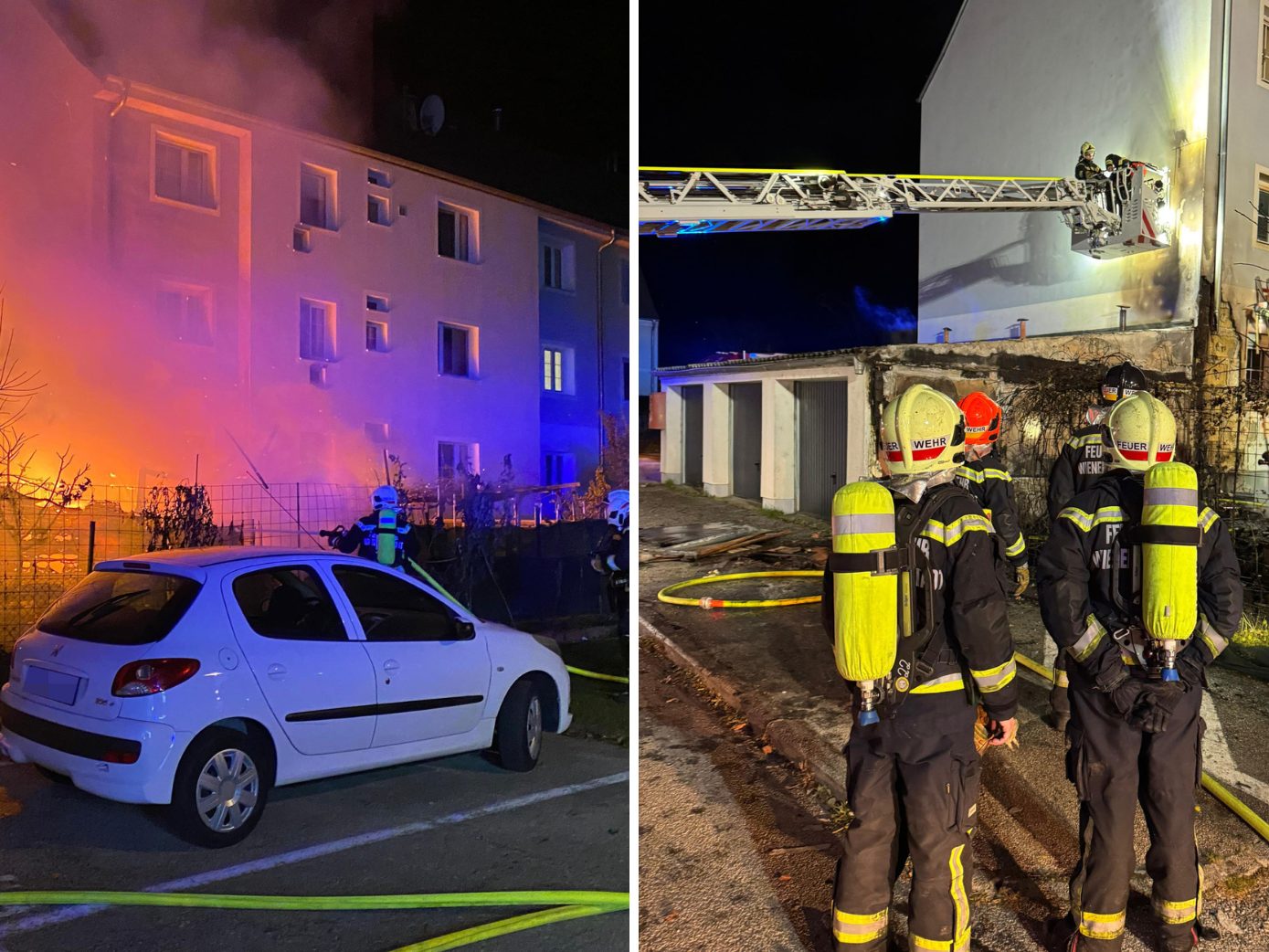 Einige Personen mussten laut einer Aussendung aus stark verrauchten Wohnungen in Sicherheit gebracht werden.