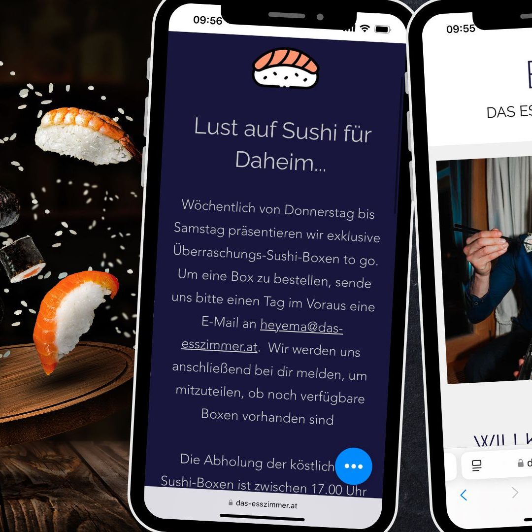 Bestellen Sie Ihre Sushi-Box bis einen Tag im Voraus.