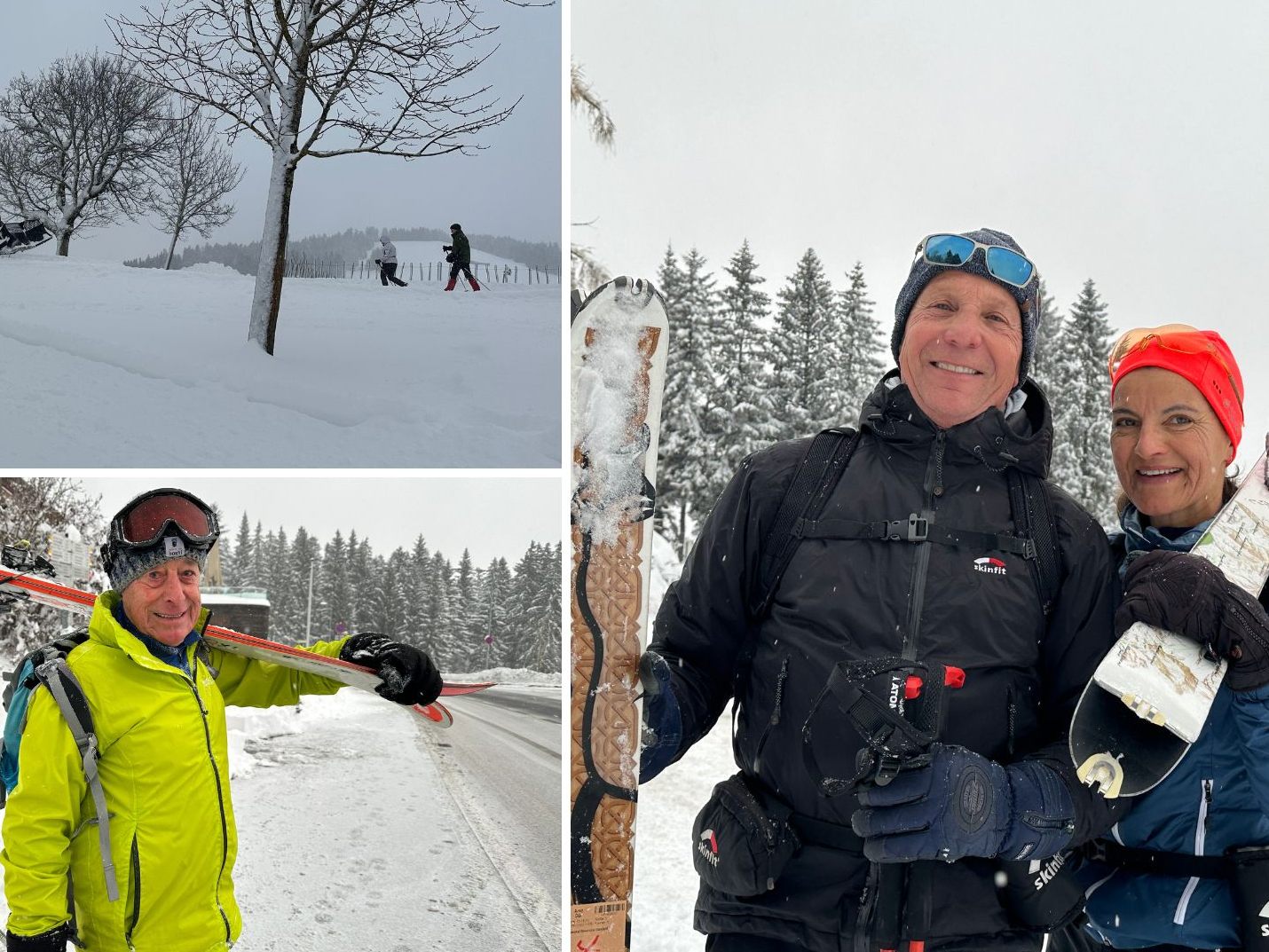 Am Freitag waren Skitourengeher und Rodler am Bödele unterwegs.