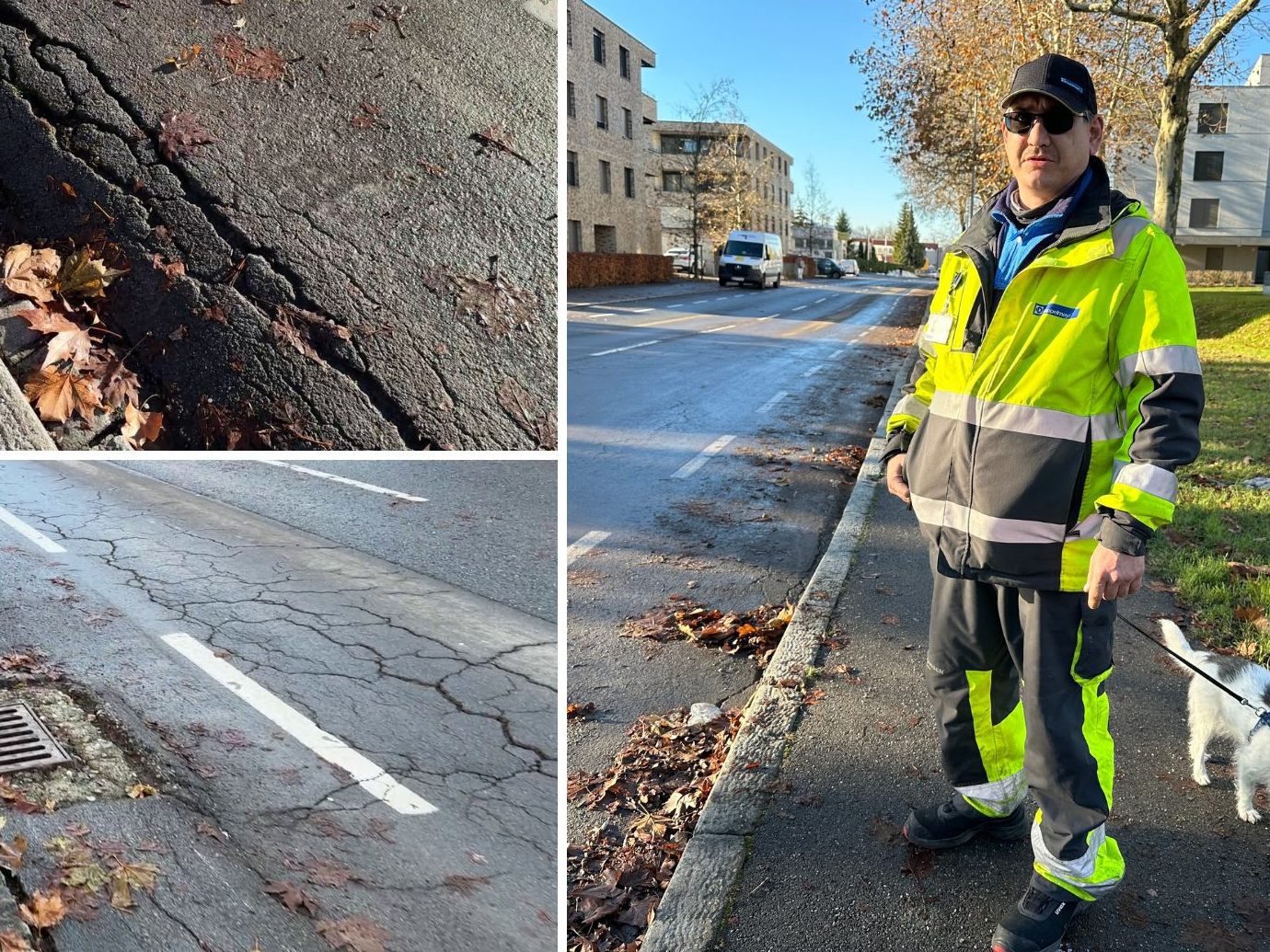 Anrainer bemängeln die Straßenverhältnisse in Kastenlangen – besonders am Radstreifen. Anrainer bemängeln die Straßenverhältnisse in Kastenlangen – besonders am Radstreifen.